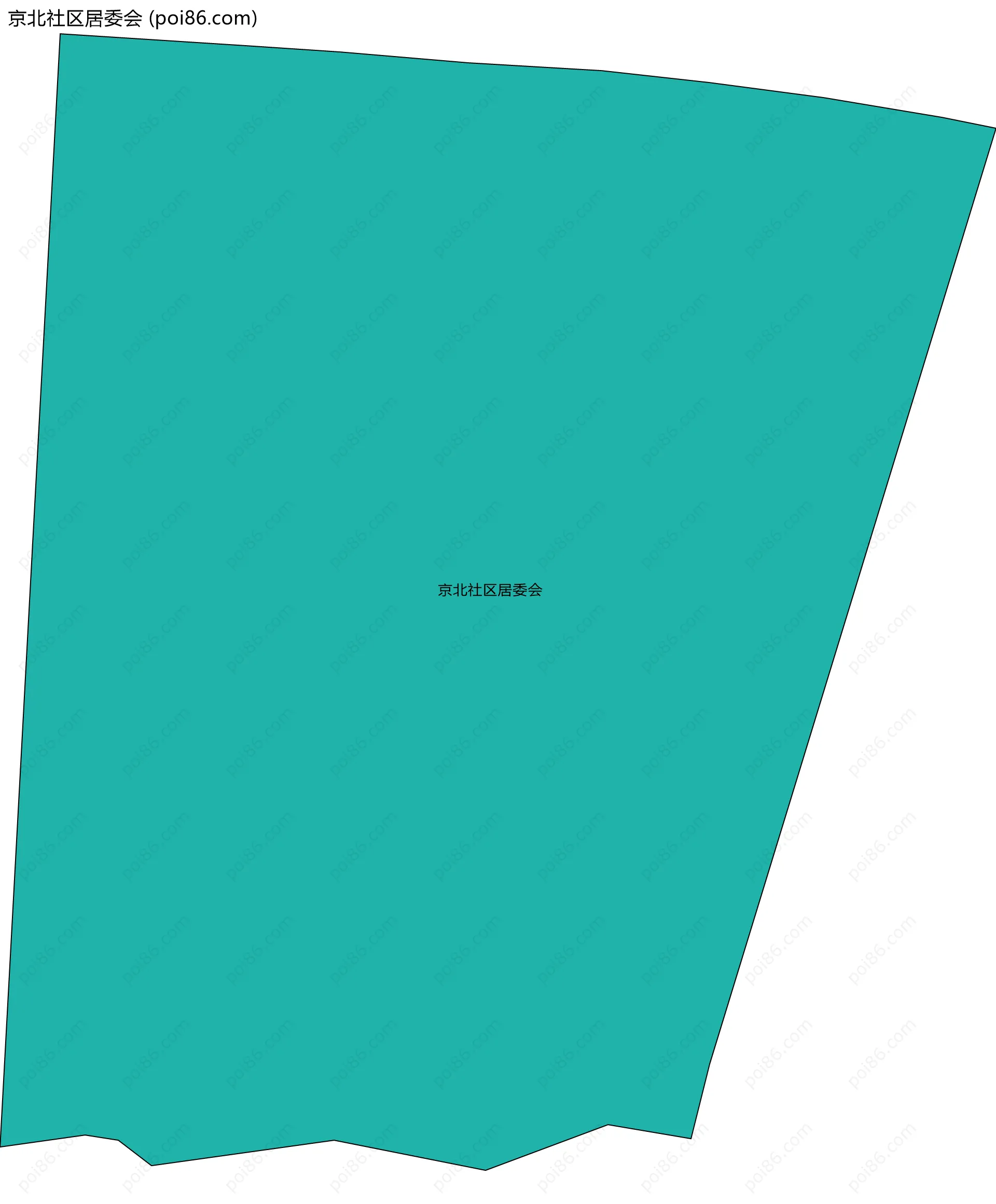 京北社区居委会边界地图