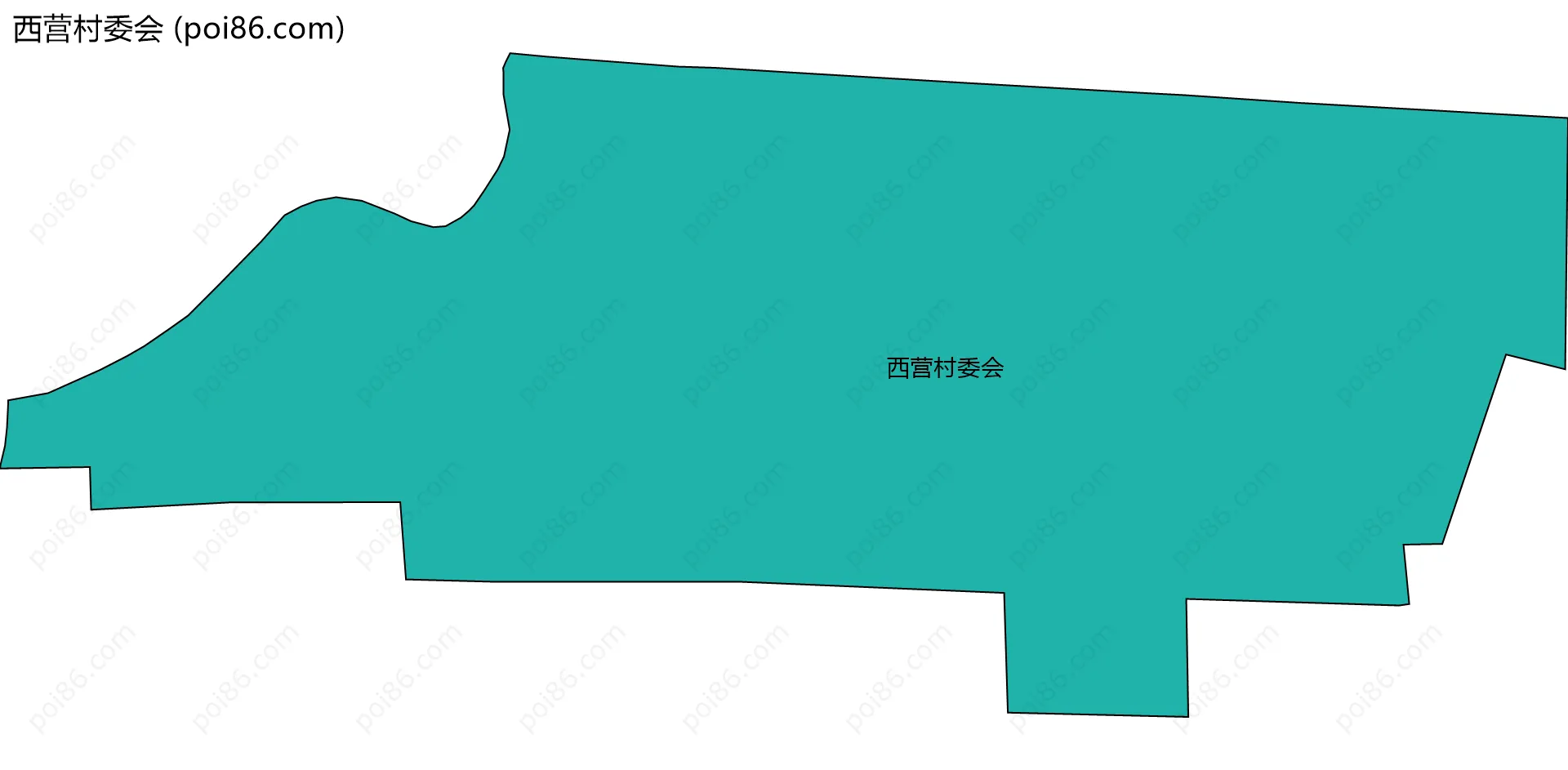 西营村委会边界地图