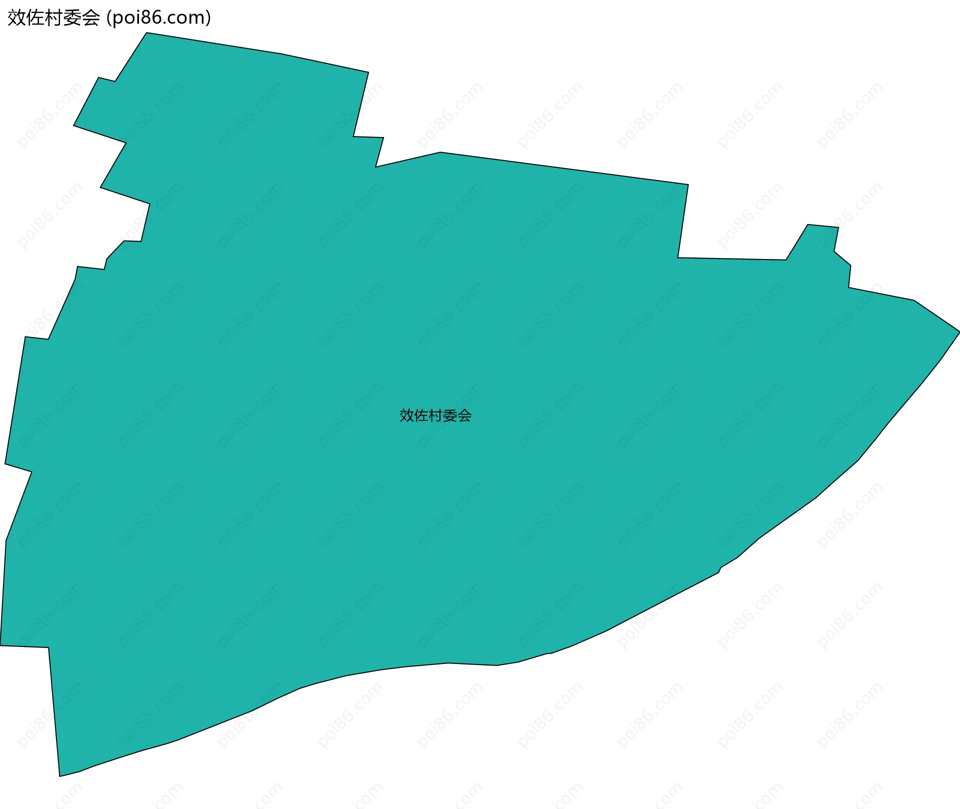 效佐村委会边界地图