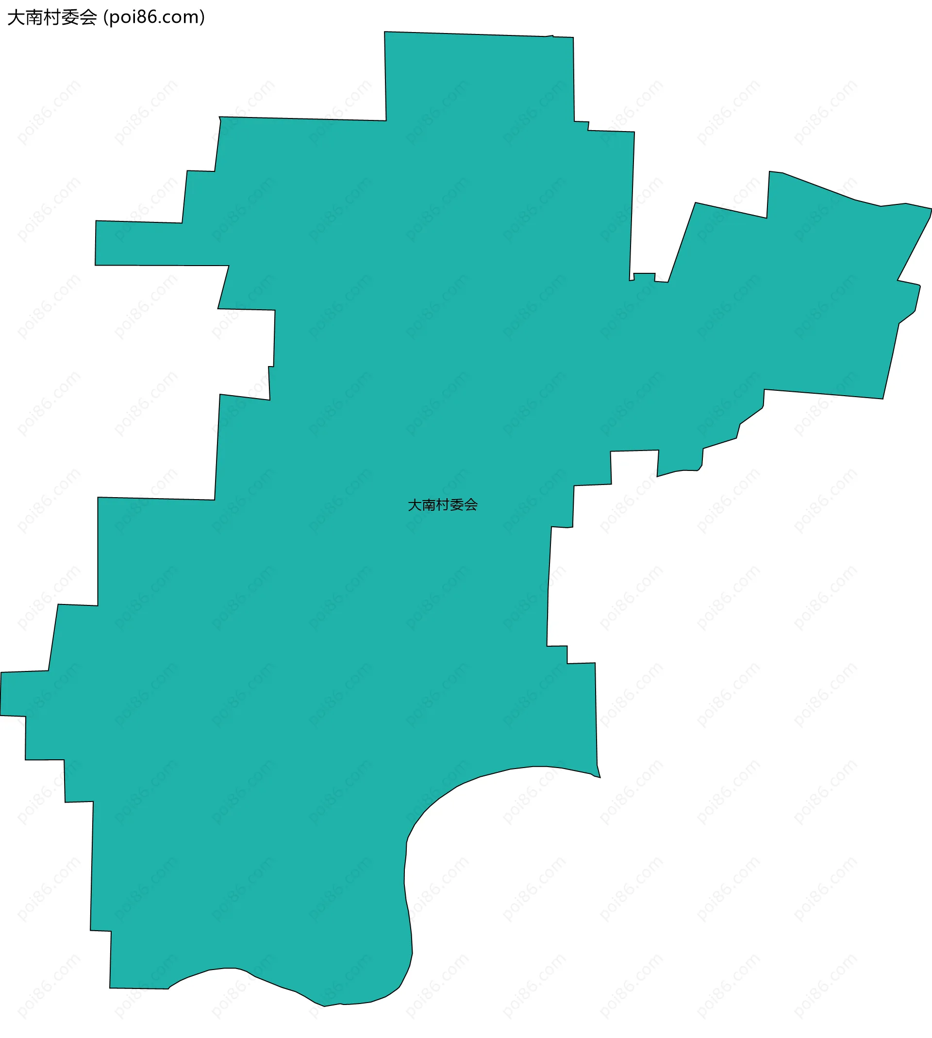 大南村委会边界地图