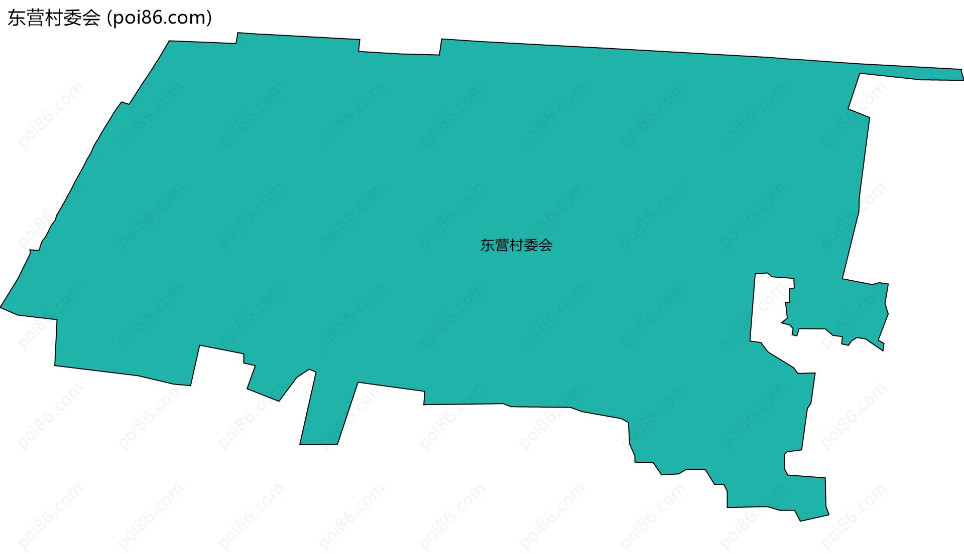 东营村委会边界地图
