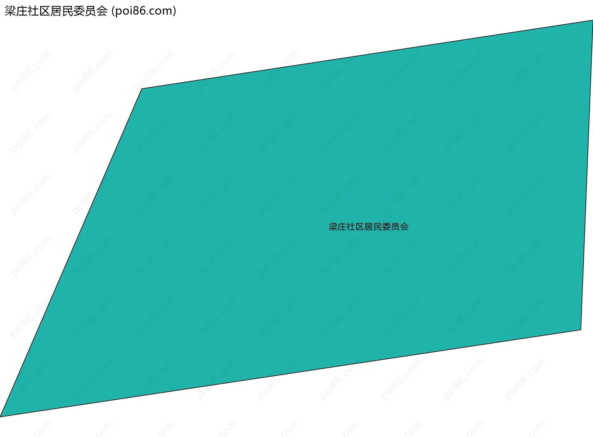 梁庄社区居民委员会边界地图