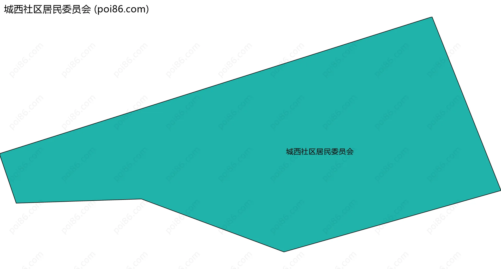 城西社区居民委员会边界地图