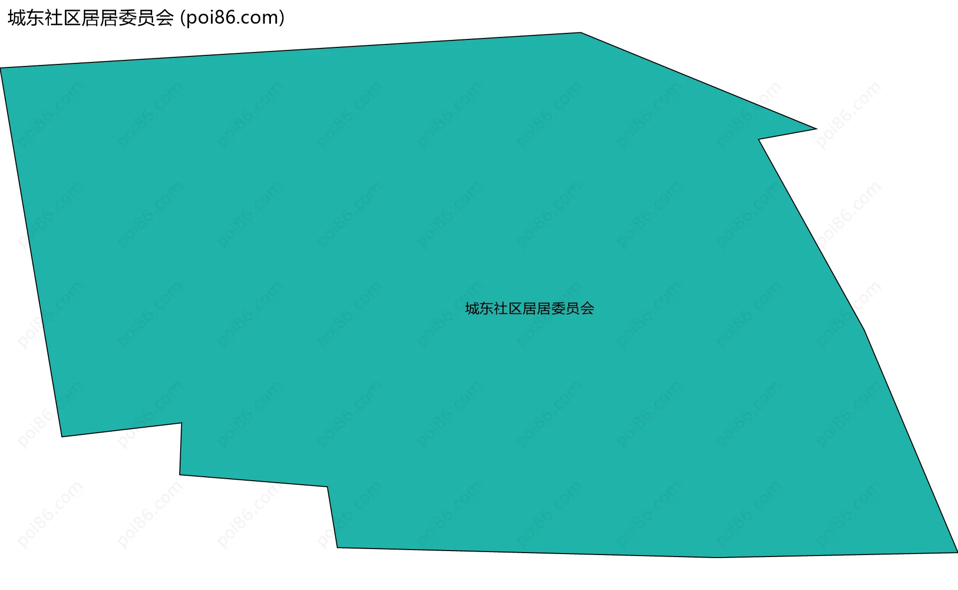 城东社区居居委员会边界地图