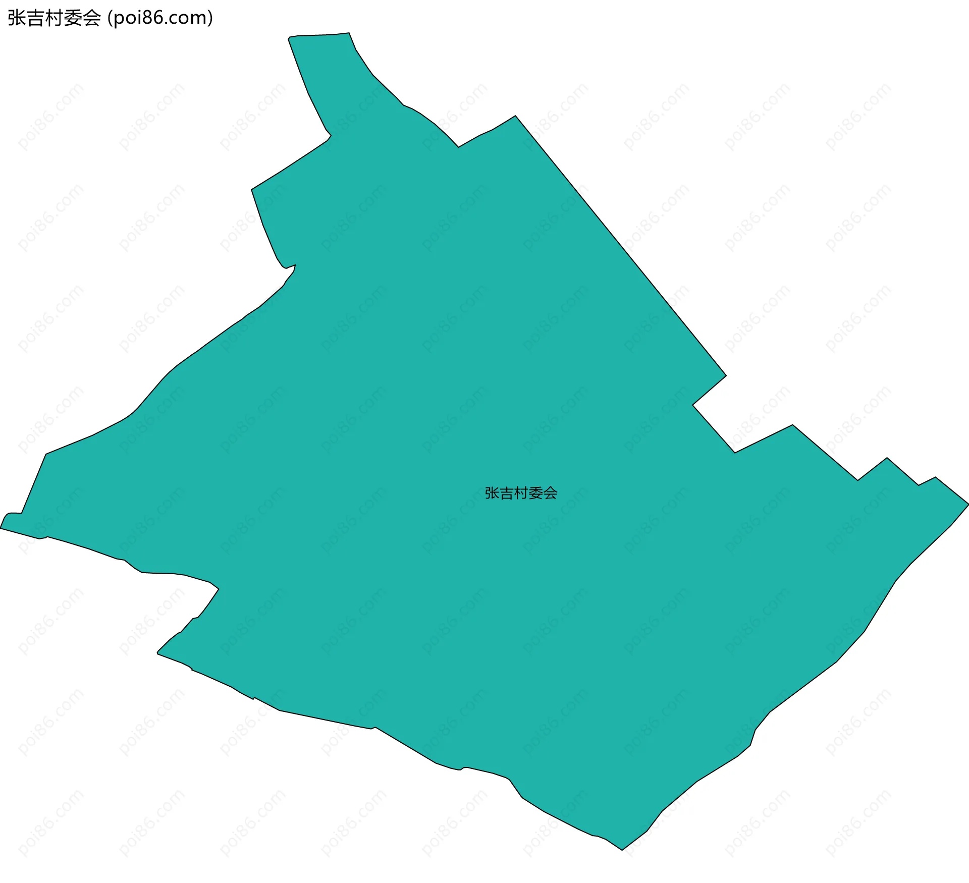 张吉村委会边界地图