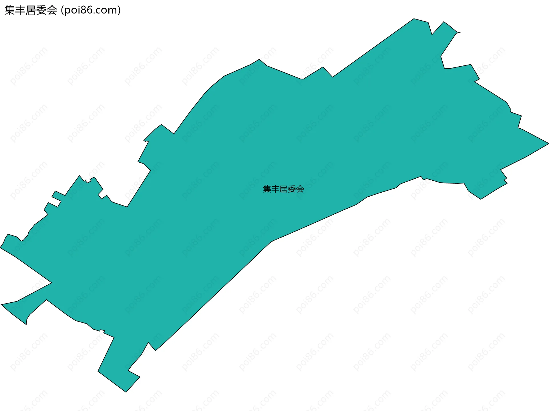 集丰居委会边界地图