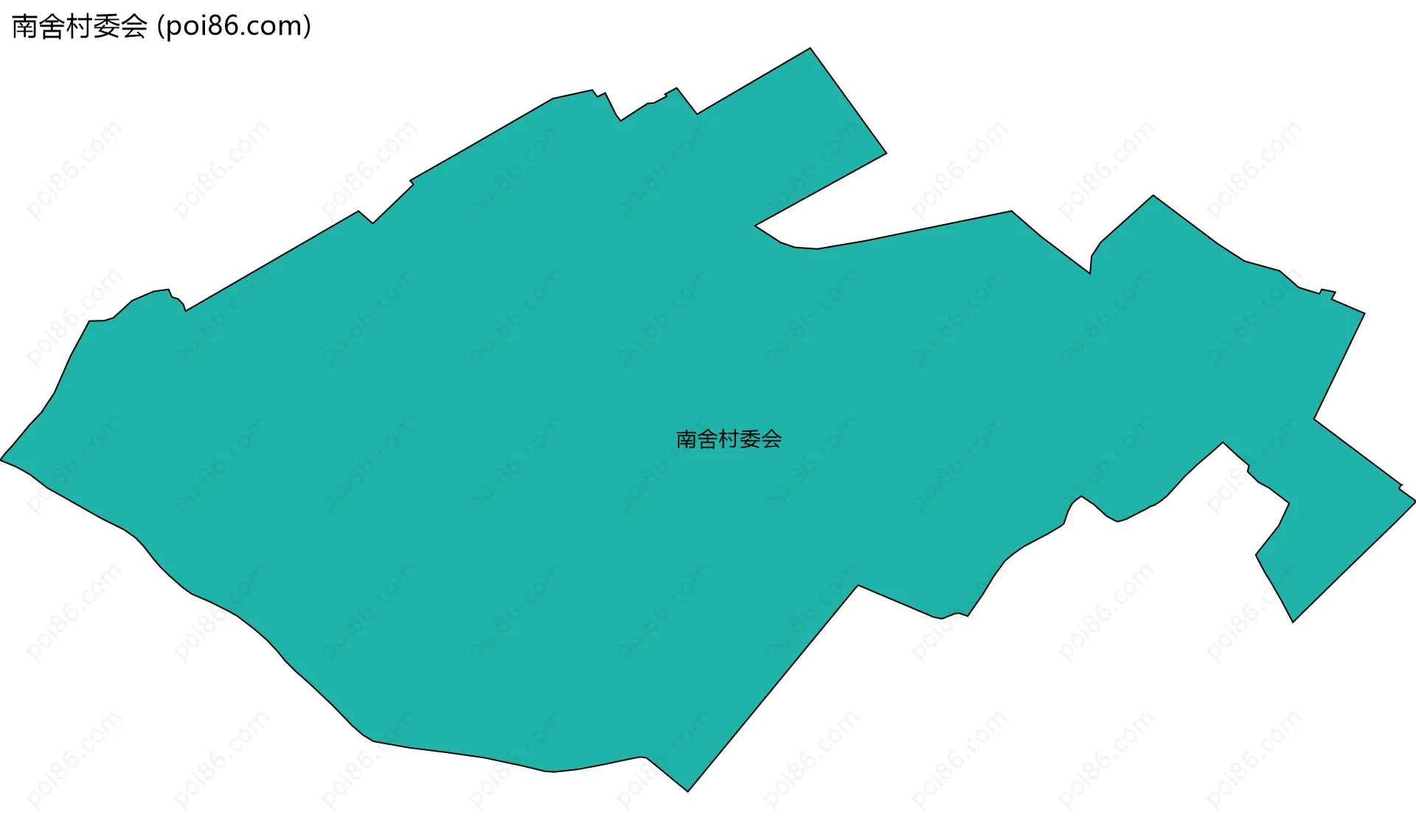 南舍村委会边界地图