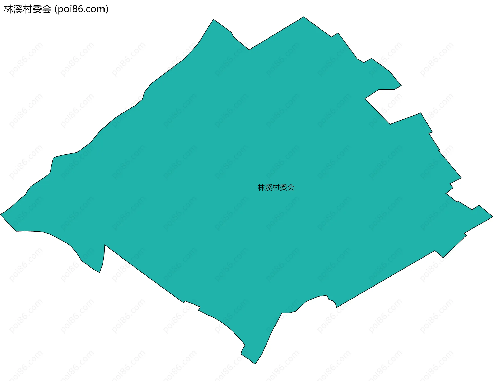 林溪村委会边界地图