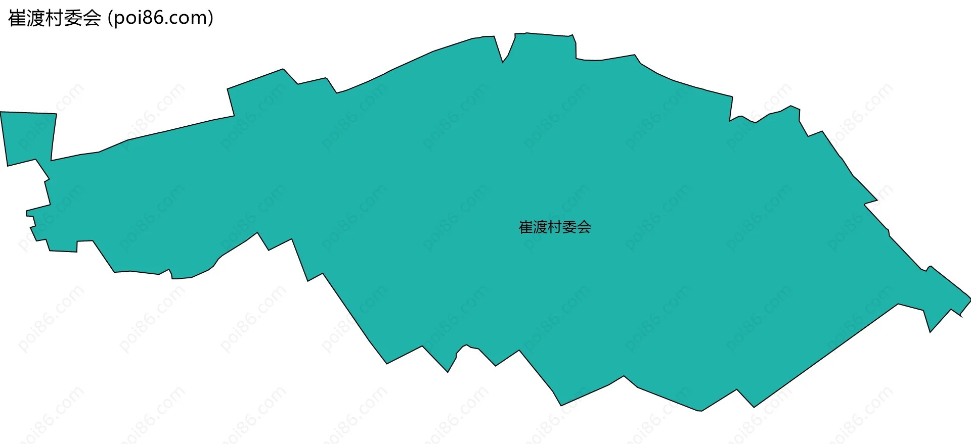 崔渡村委会边界地图