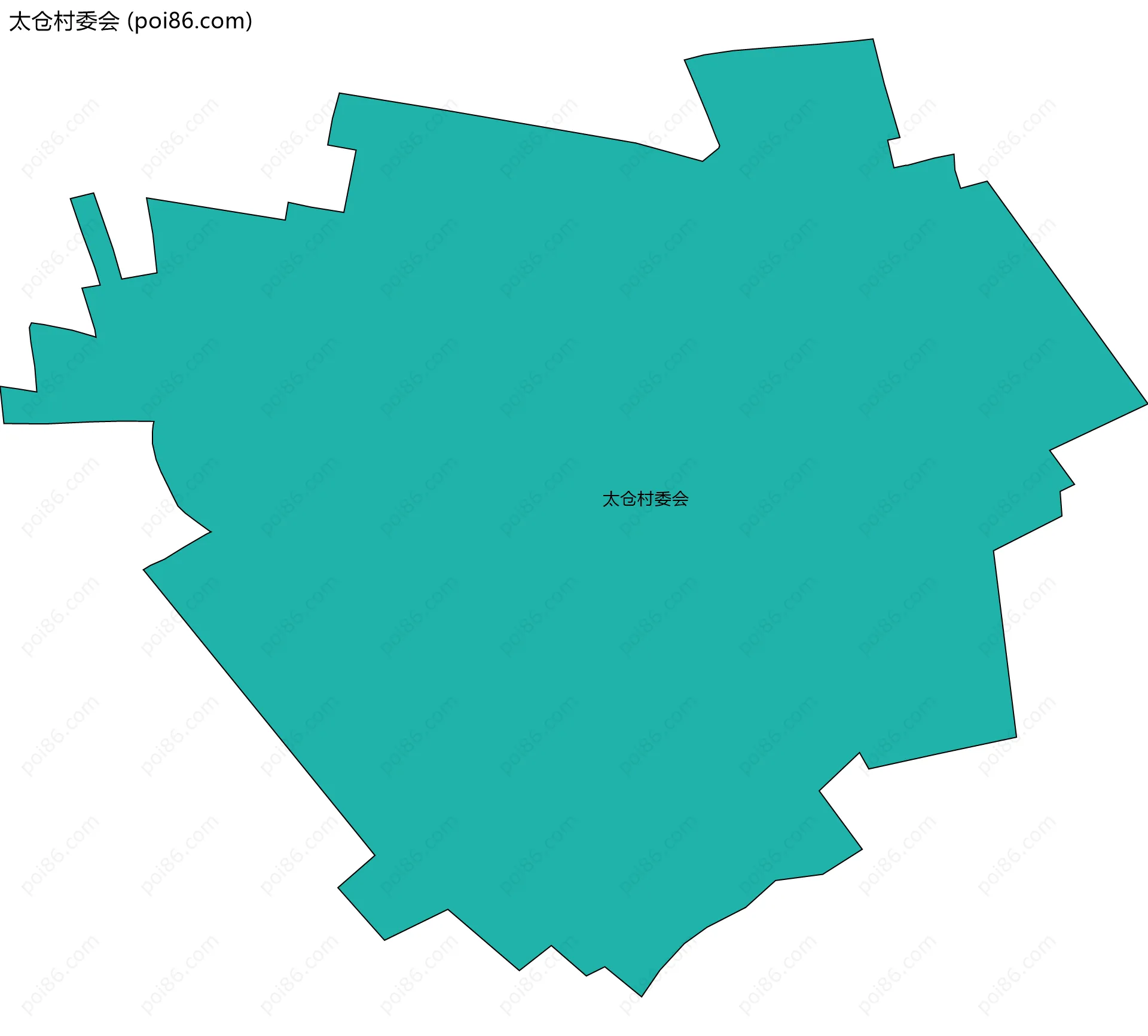 太仓村委会边界地图