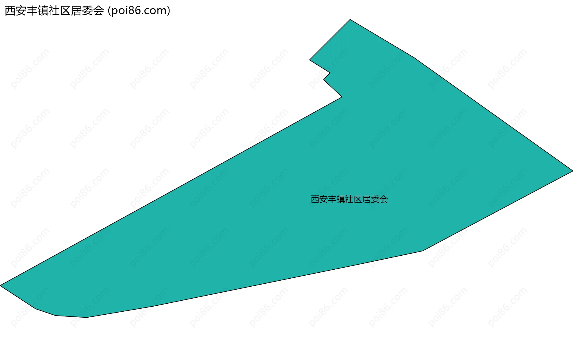 西安丰镇社区居委会边界地图