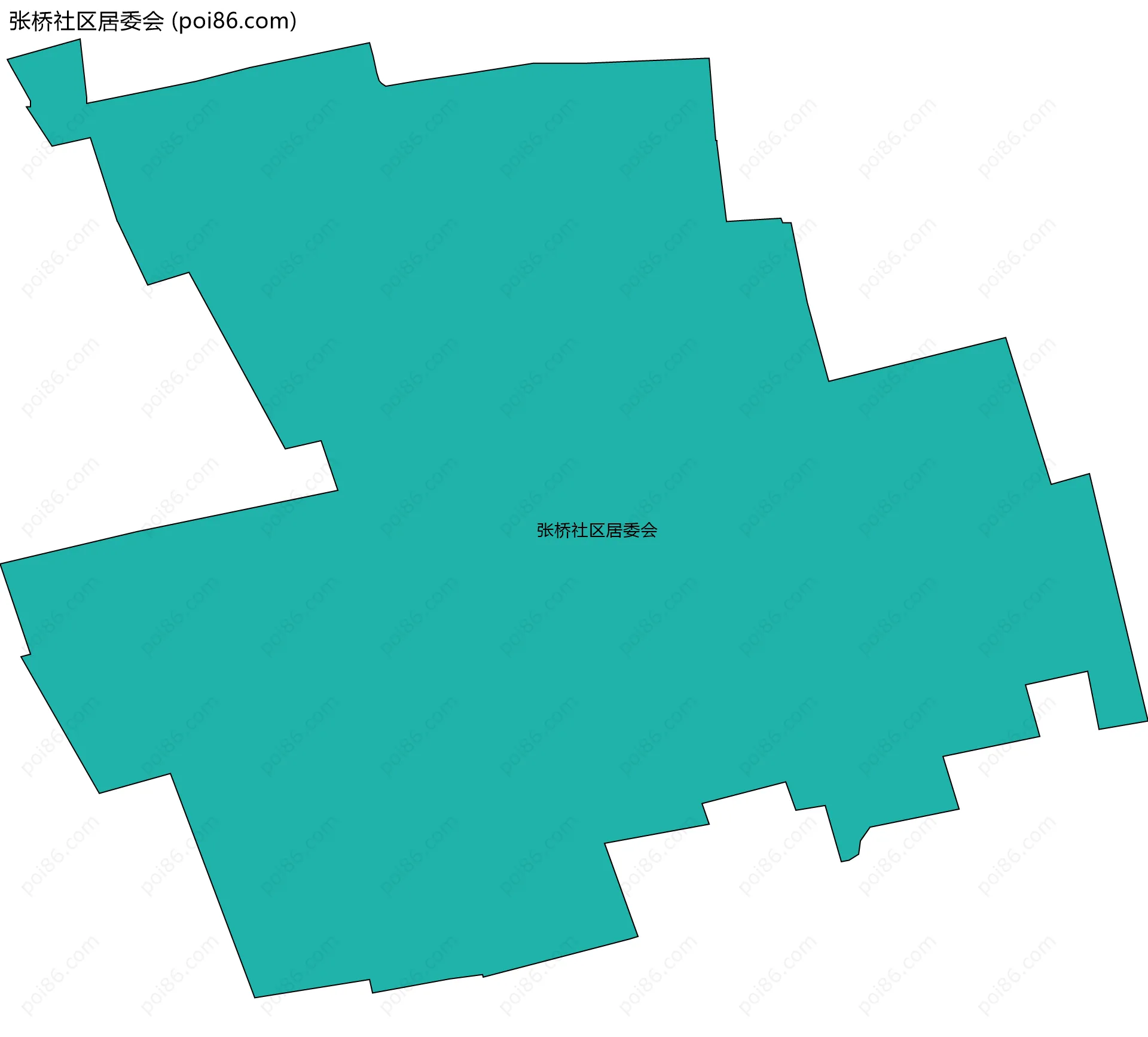 张桥社区居委会边界地图