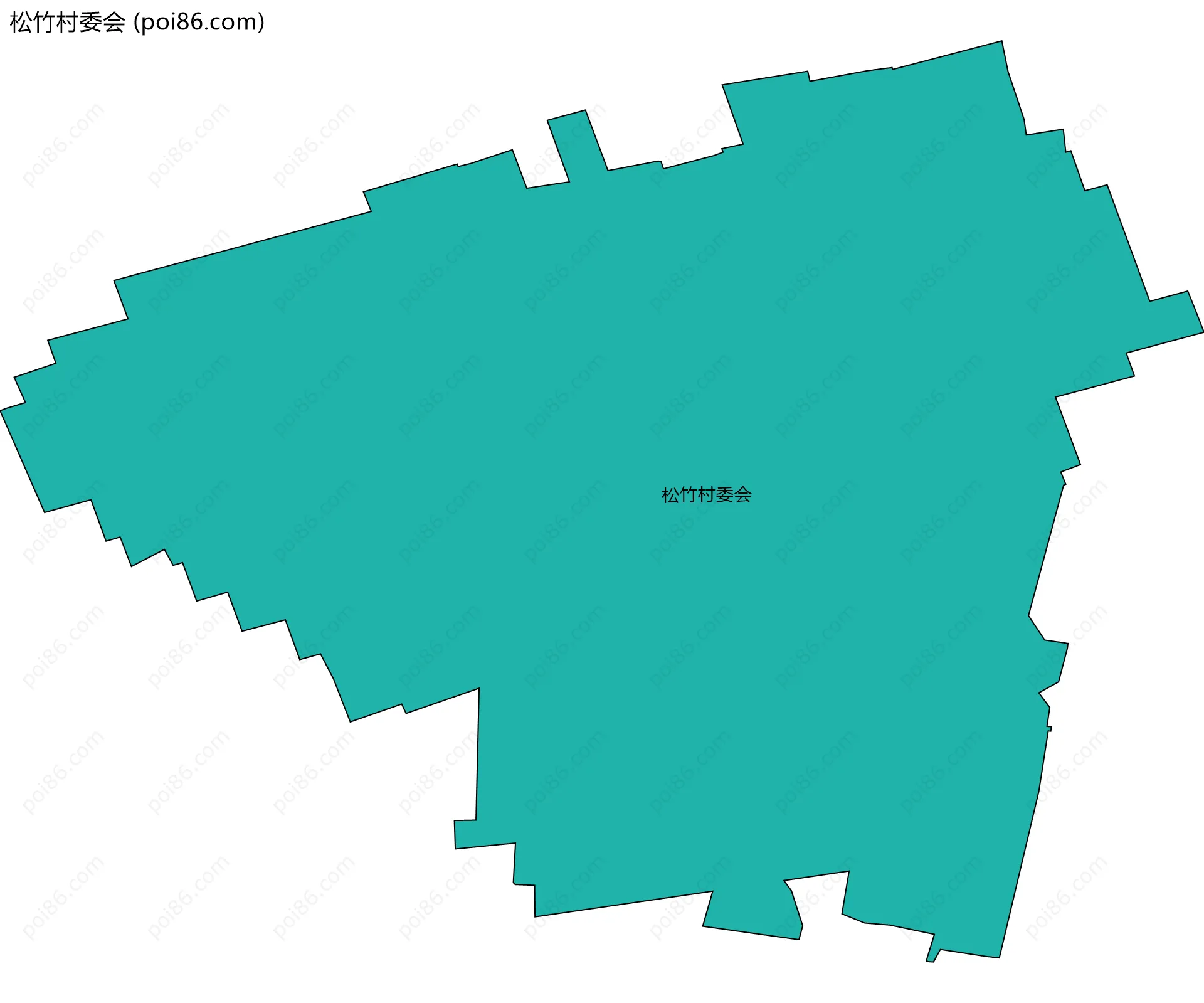 松竹村委会边界地图