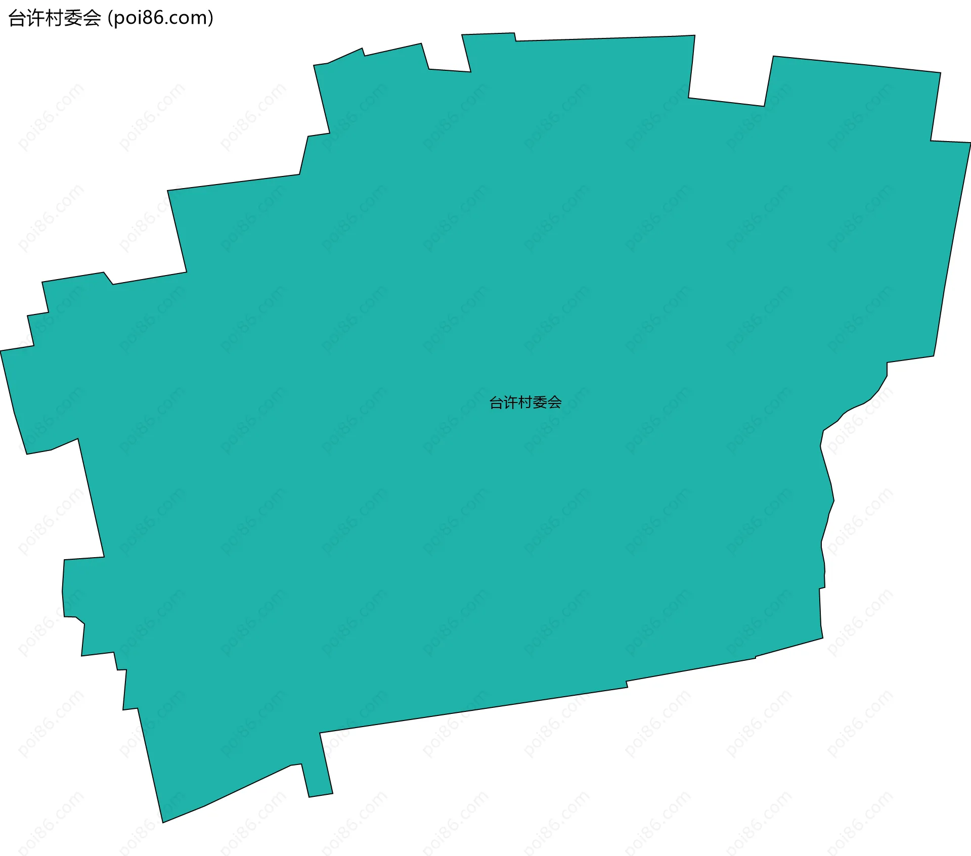 台许村委会边界地图