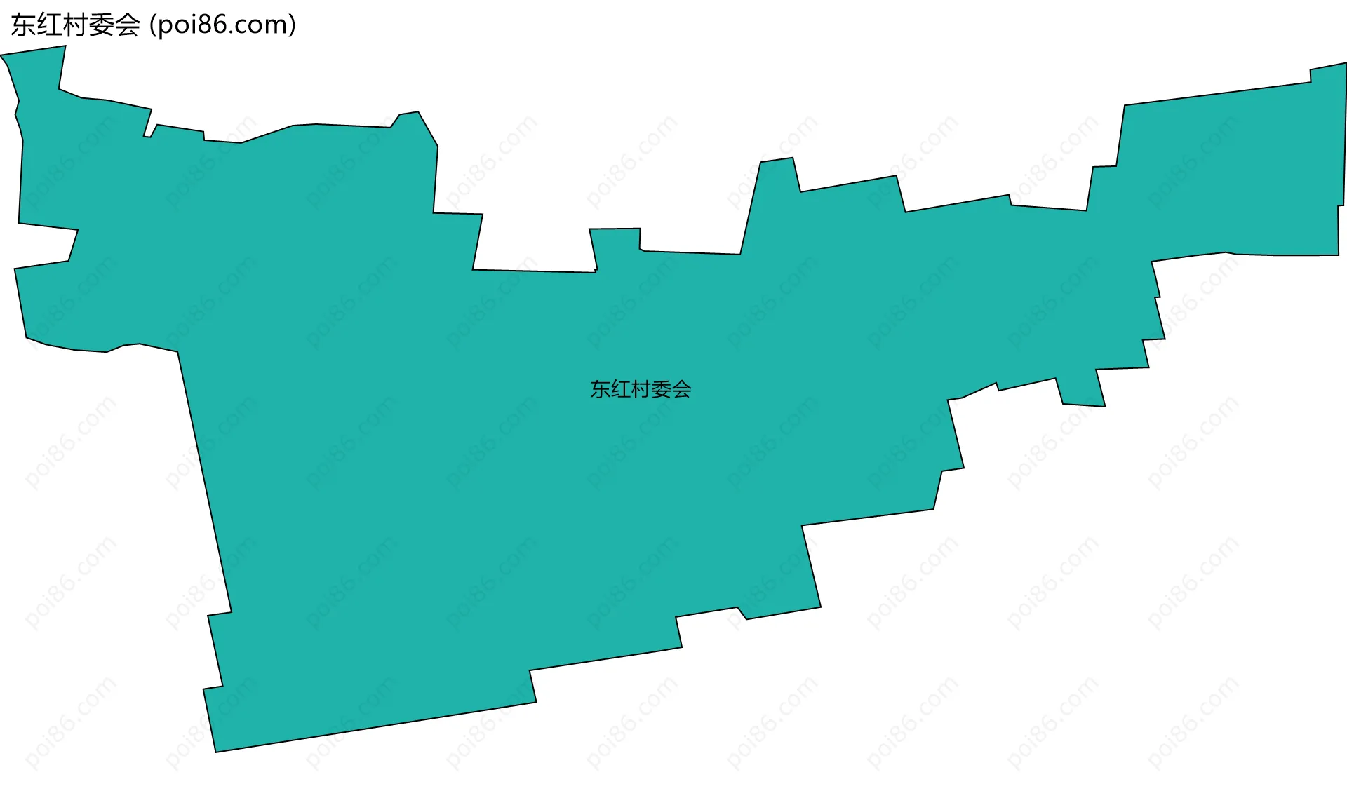 东红村委会边界地图
