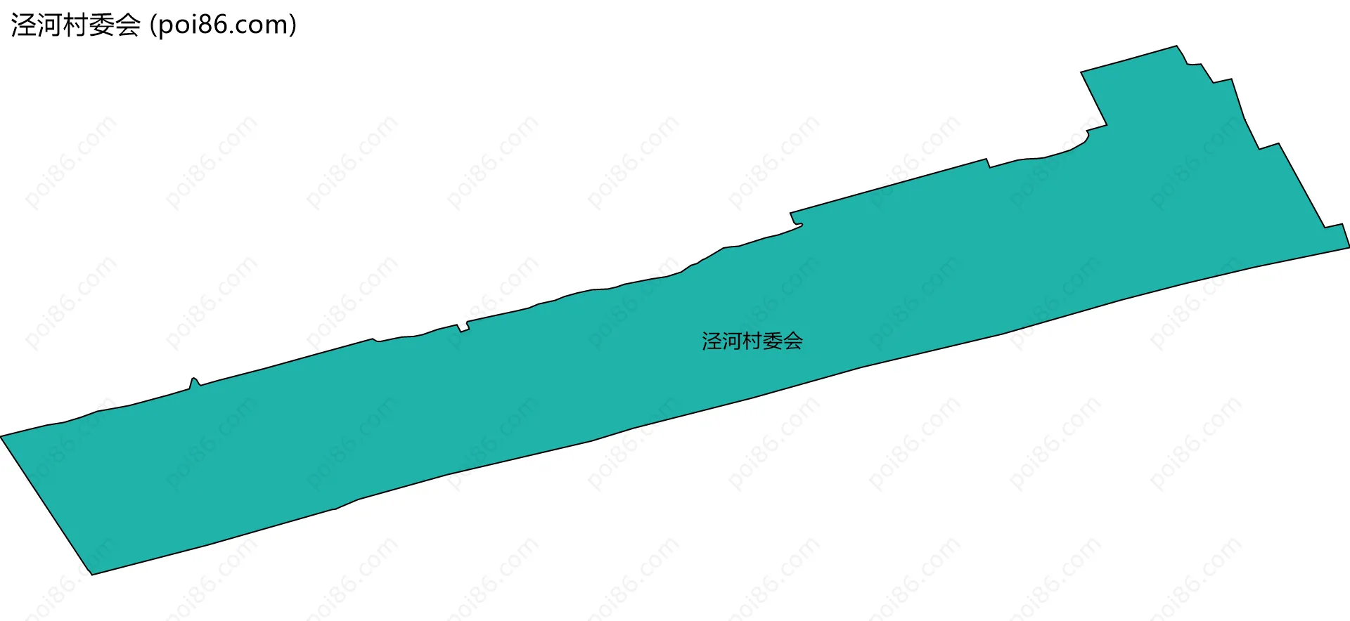 泾河村委会边界地图