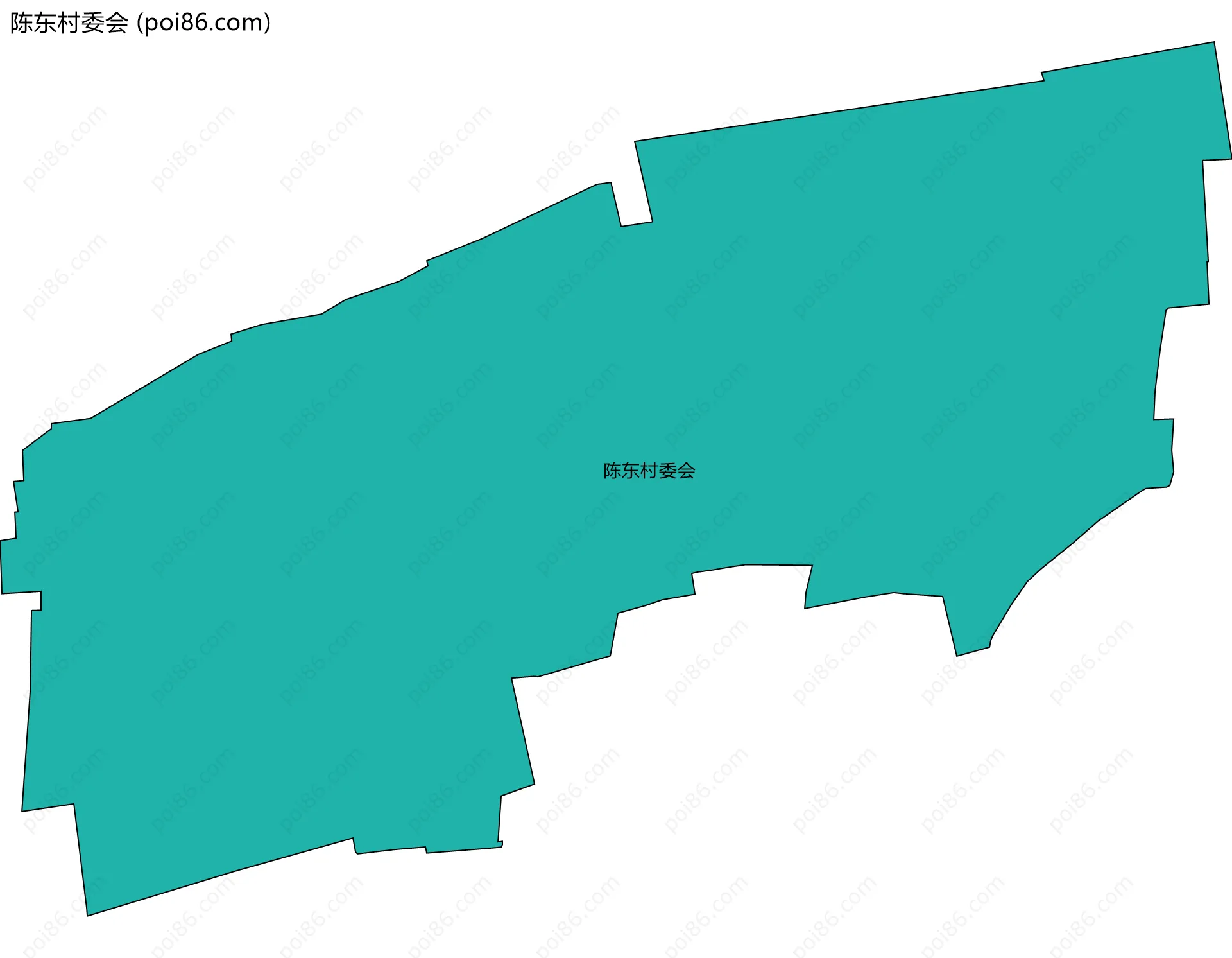 陈东村委会边界地图