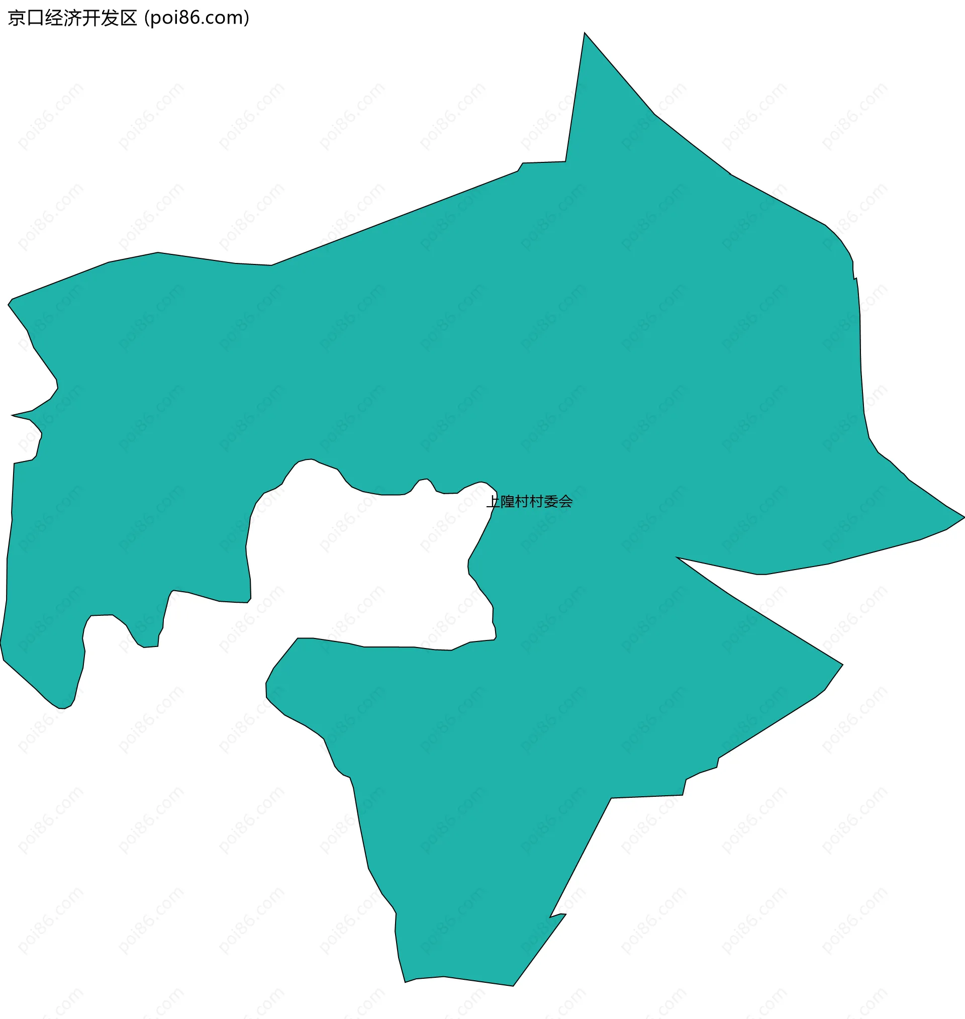 京口经济开发区边界地图(五级行政区划)