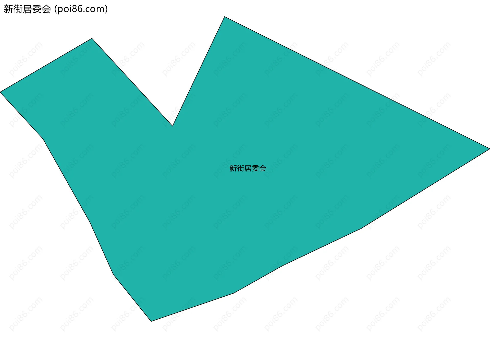 新街居委会边界地图