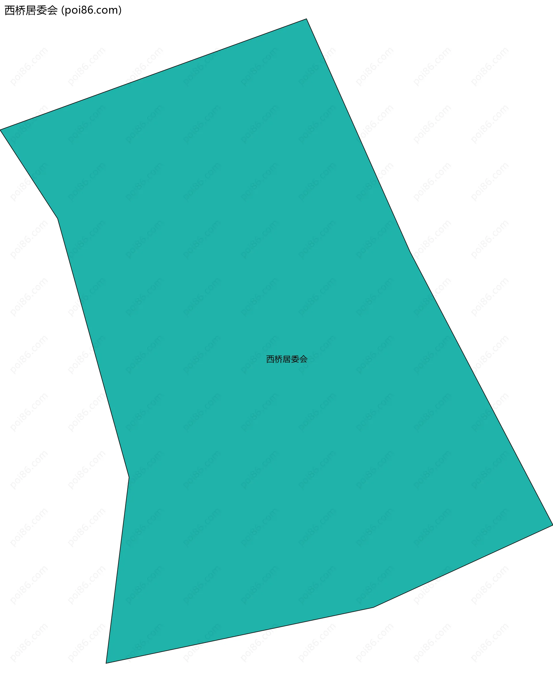 西桥居委会边界地图