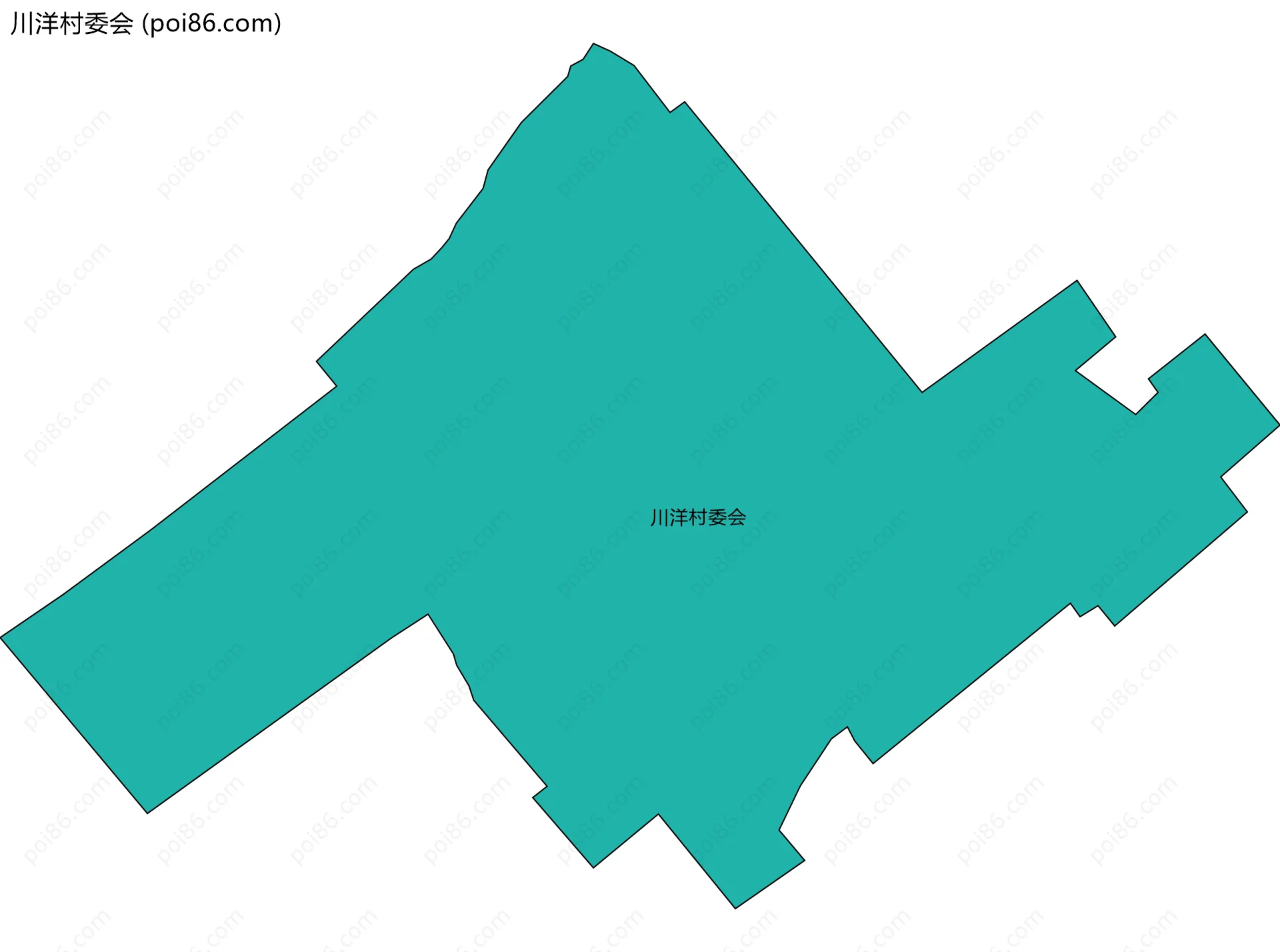 川洋村委会边界地图
