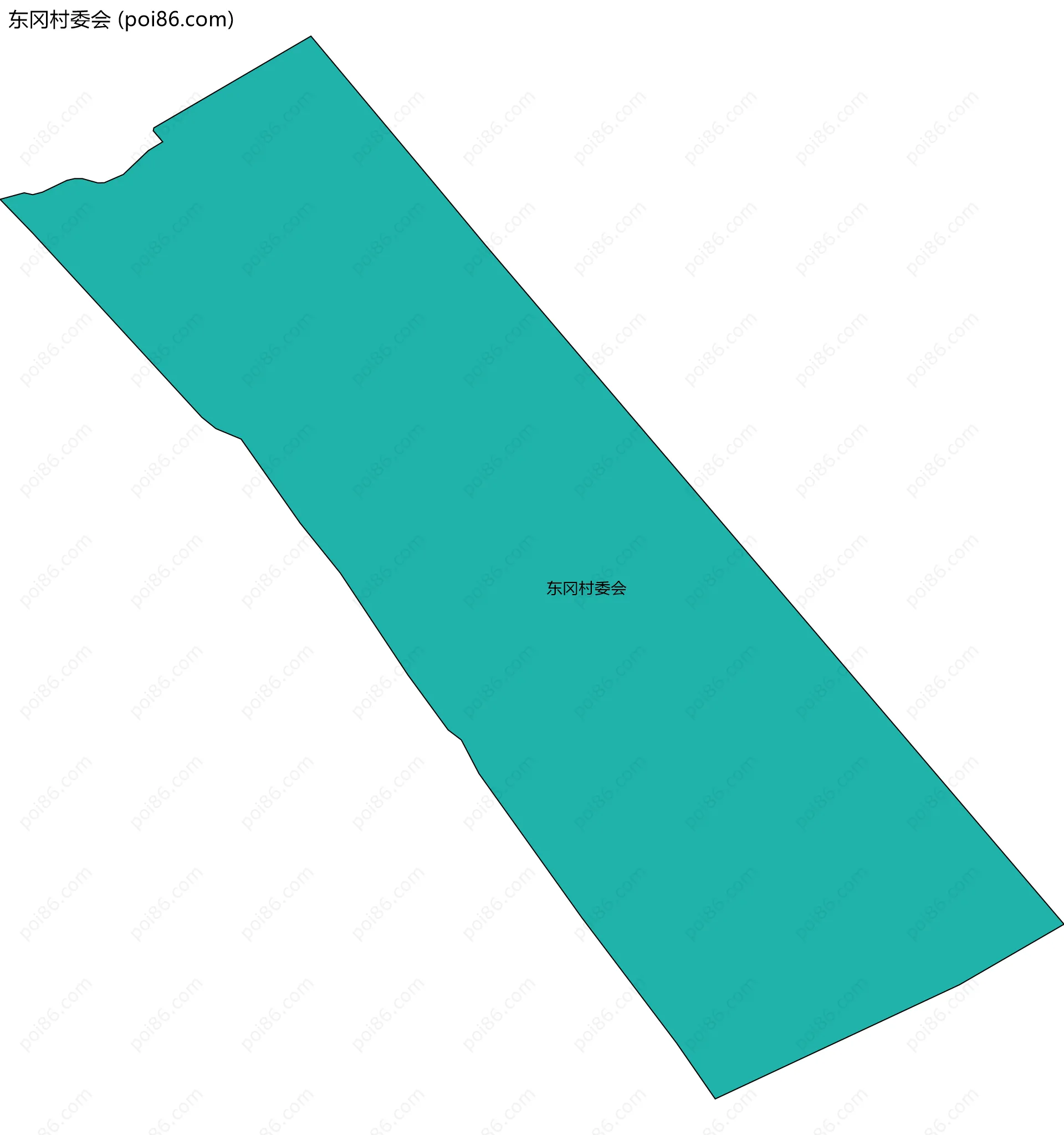 东冈村委会边界地图