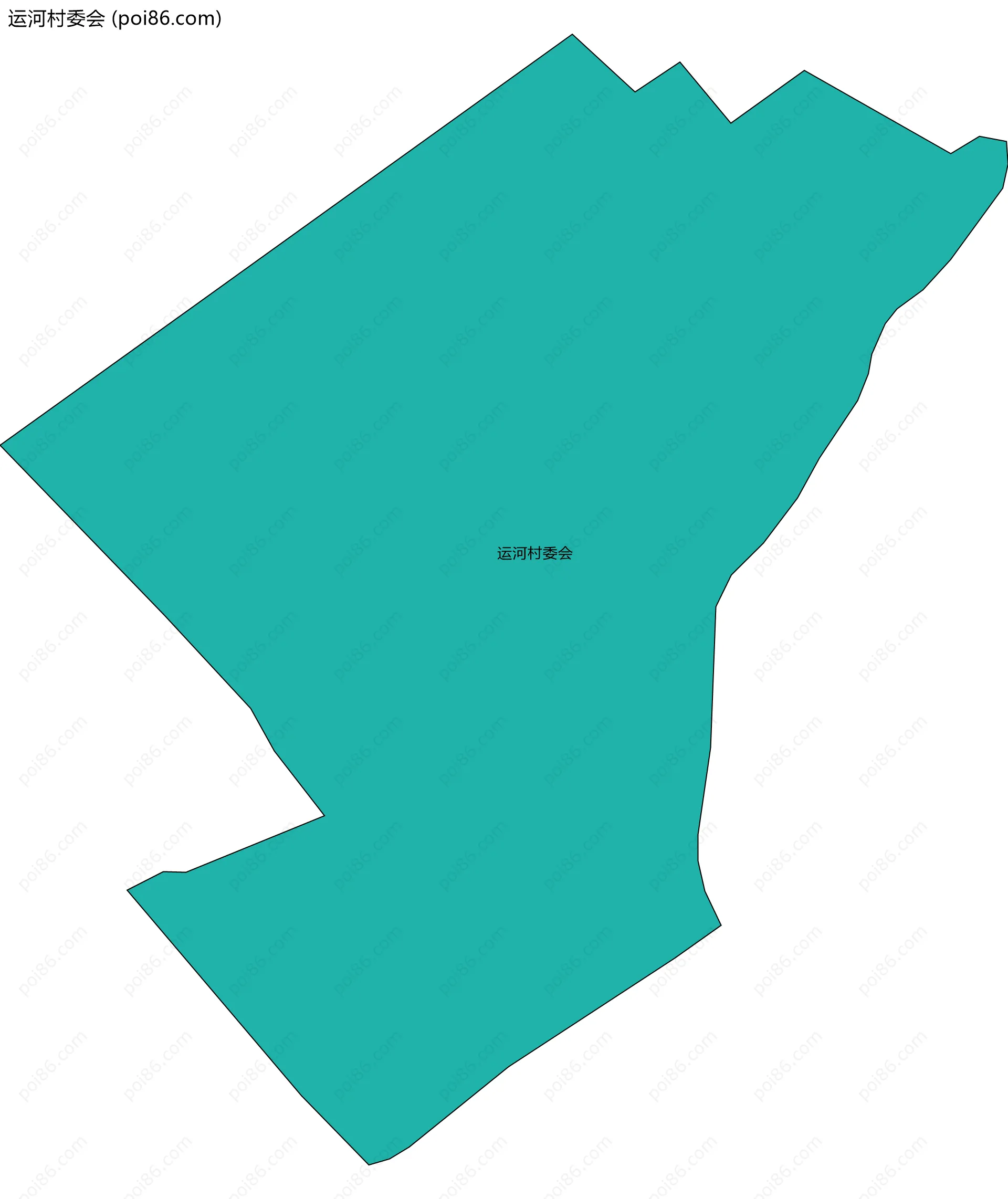 运河村委会边界地图