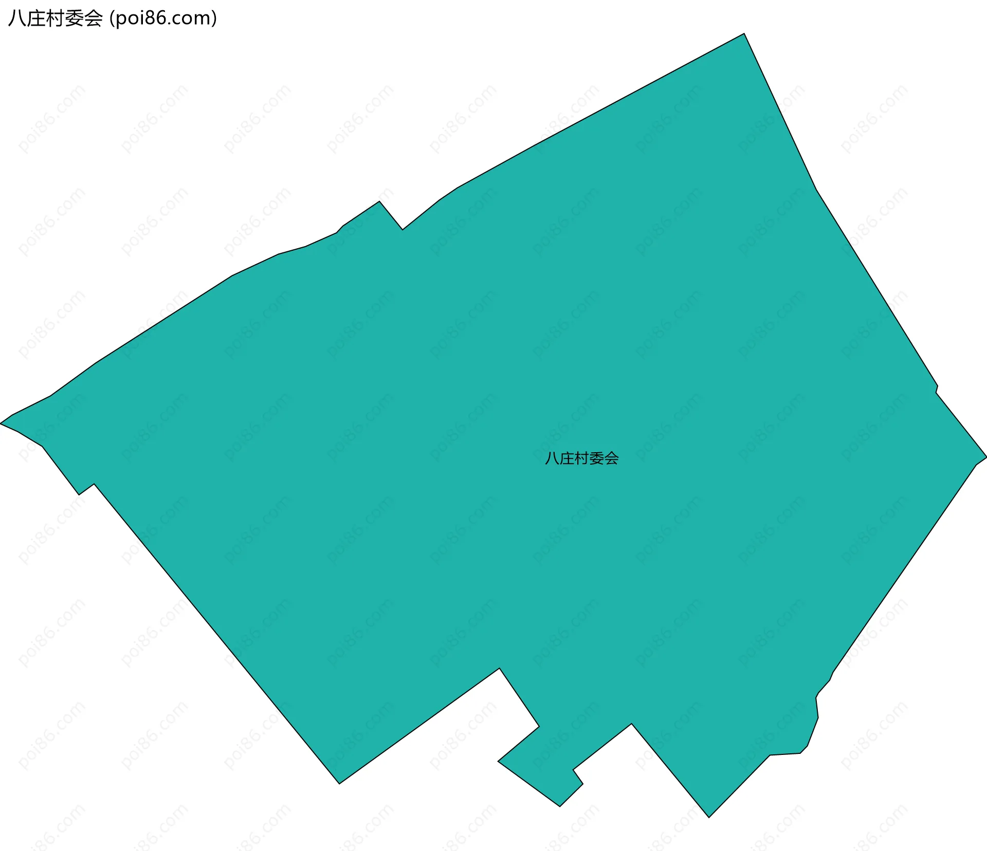 八庄村委会边界地图