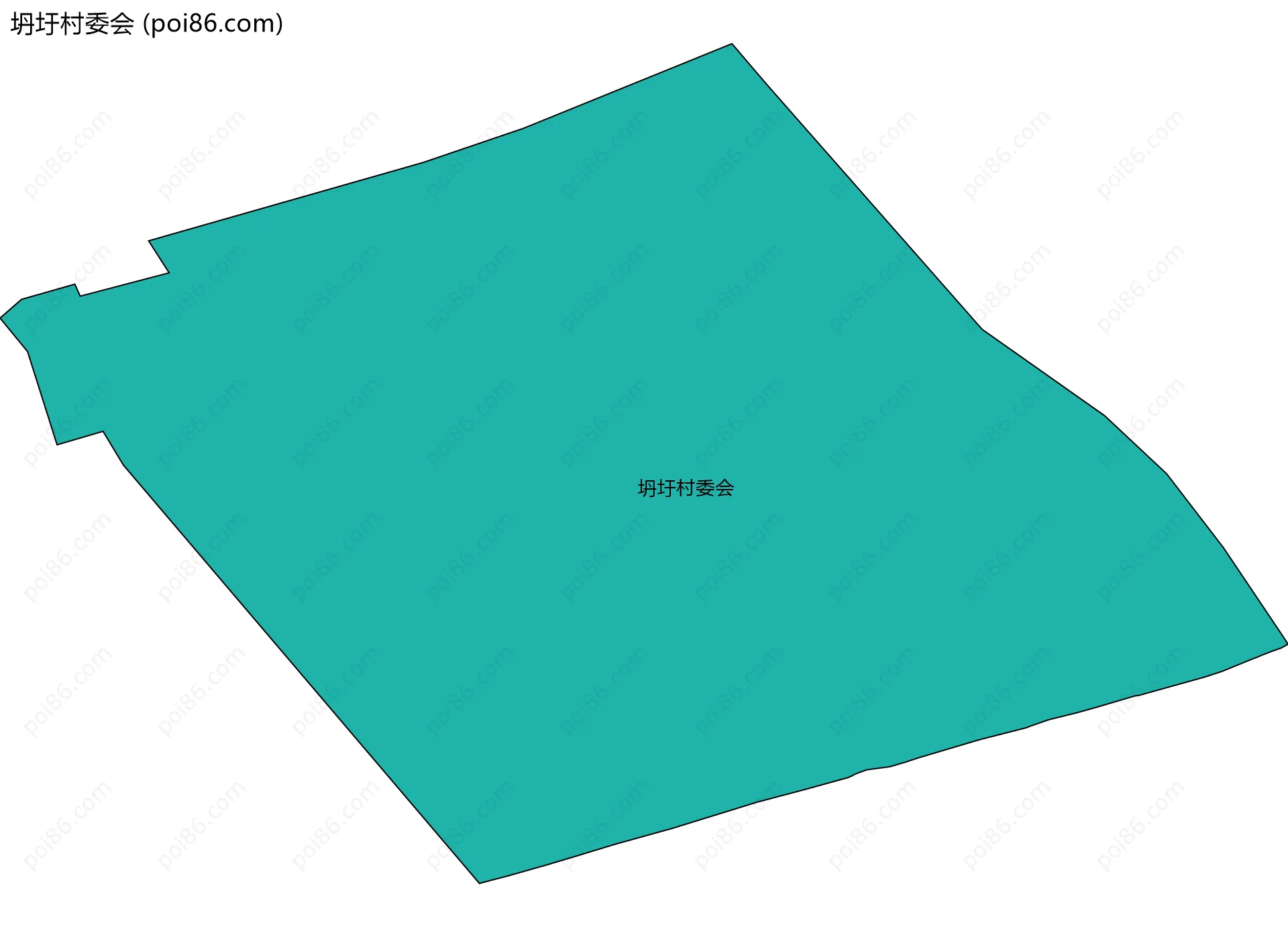 坍圩村委会边界地图