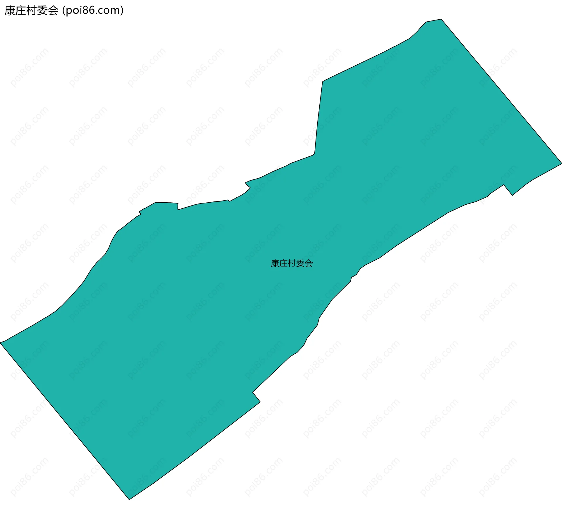 康庄村委会边界地图