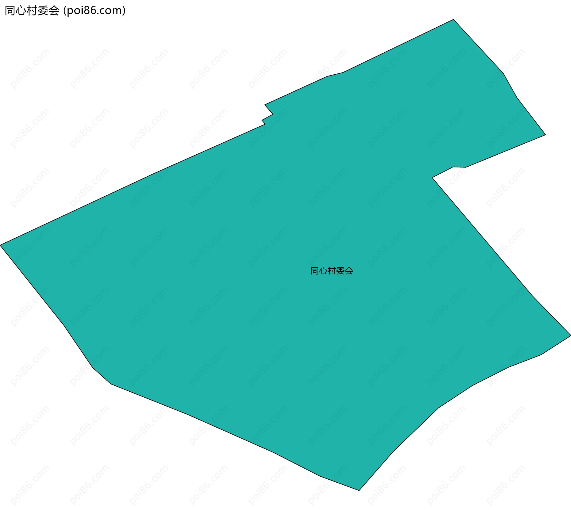 同心村委会边界地图