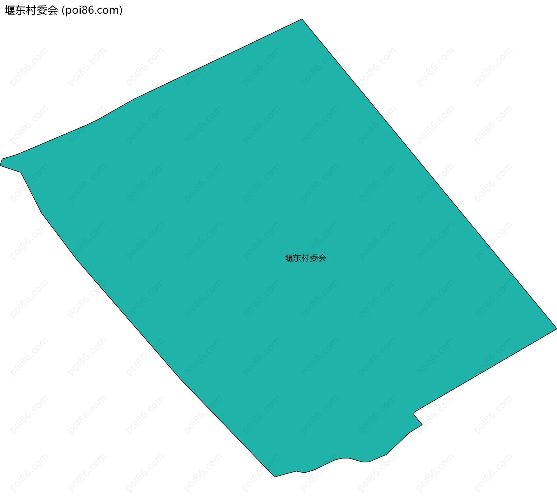 堰东村委会边界地图