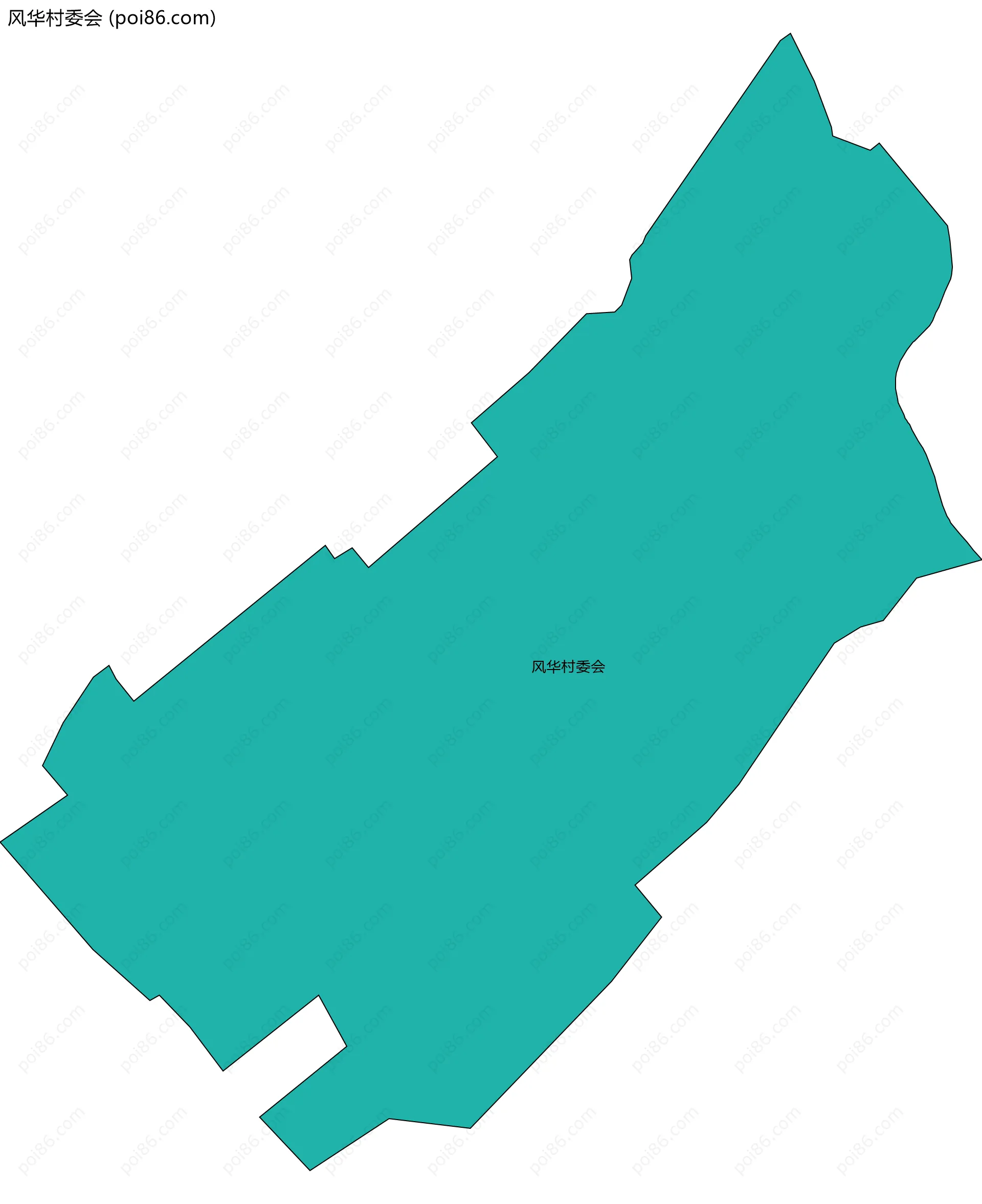 风华村委会边界地图