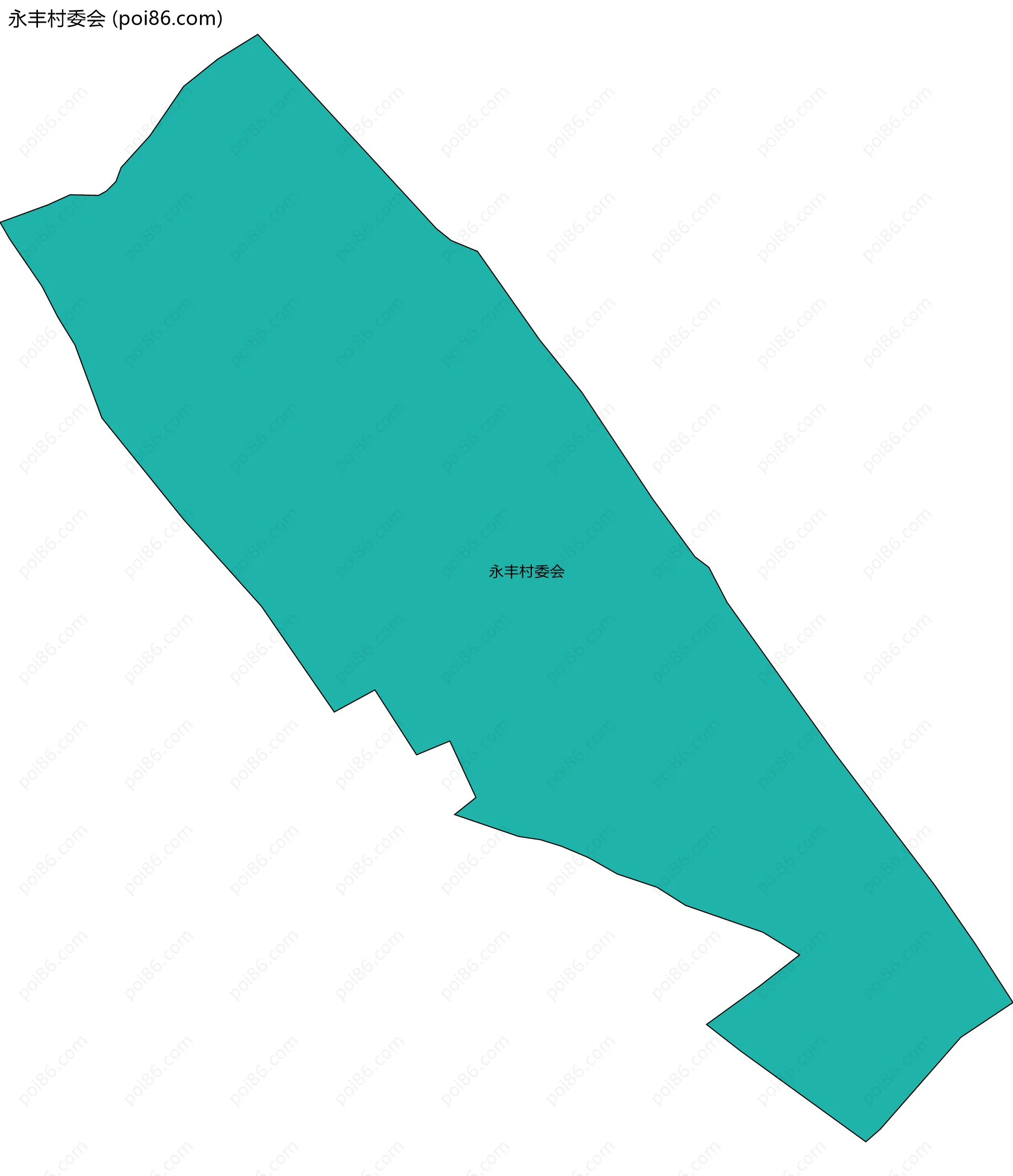 永丰村委会边界地图