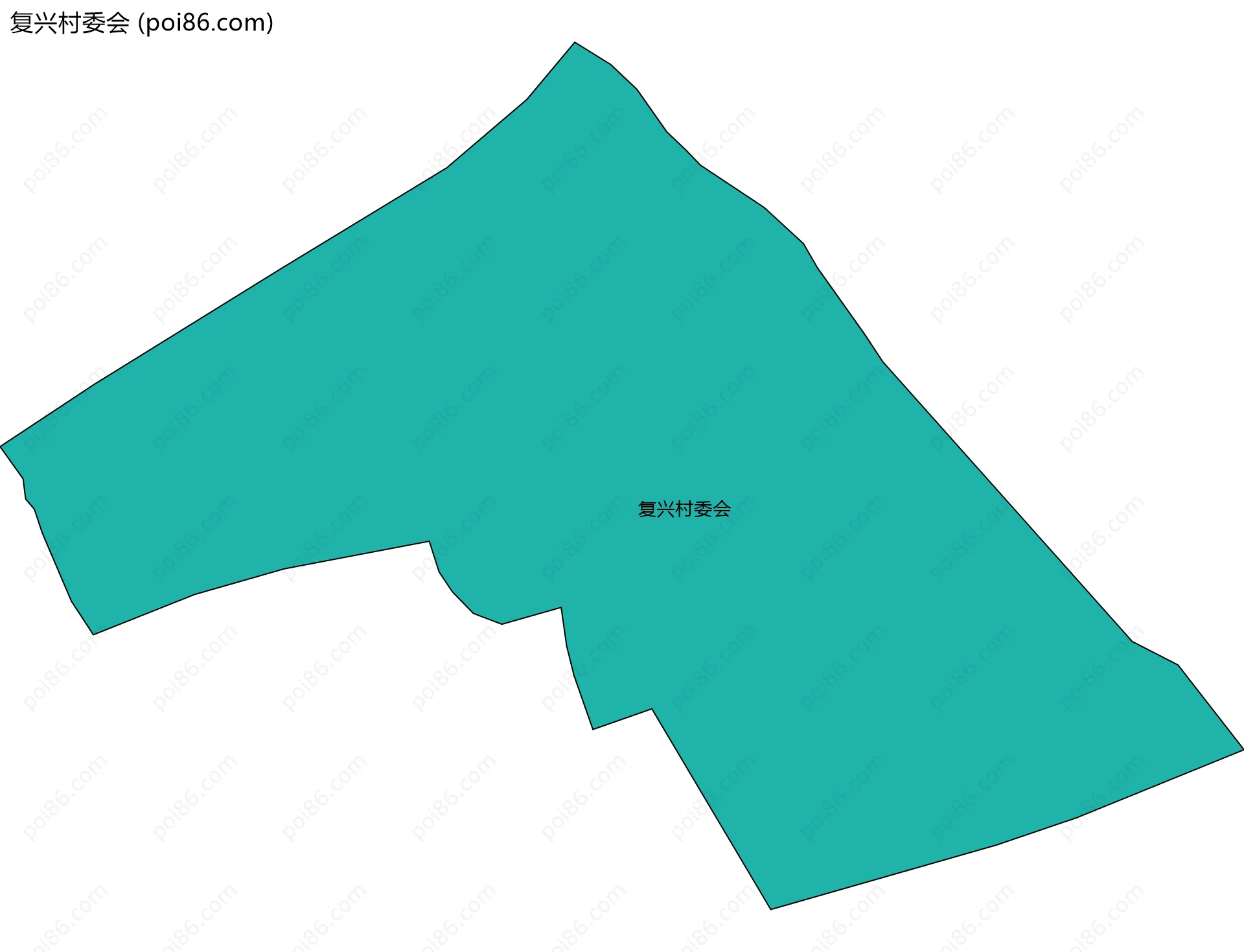 复兴村委会边界地图