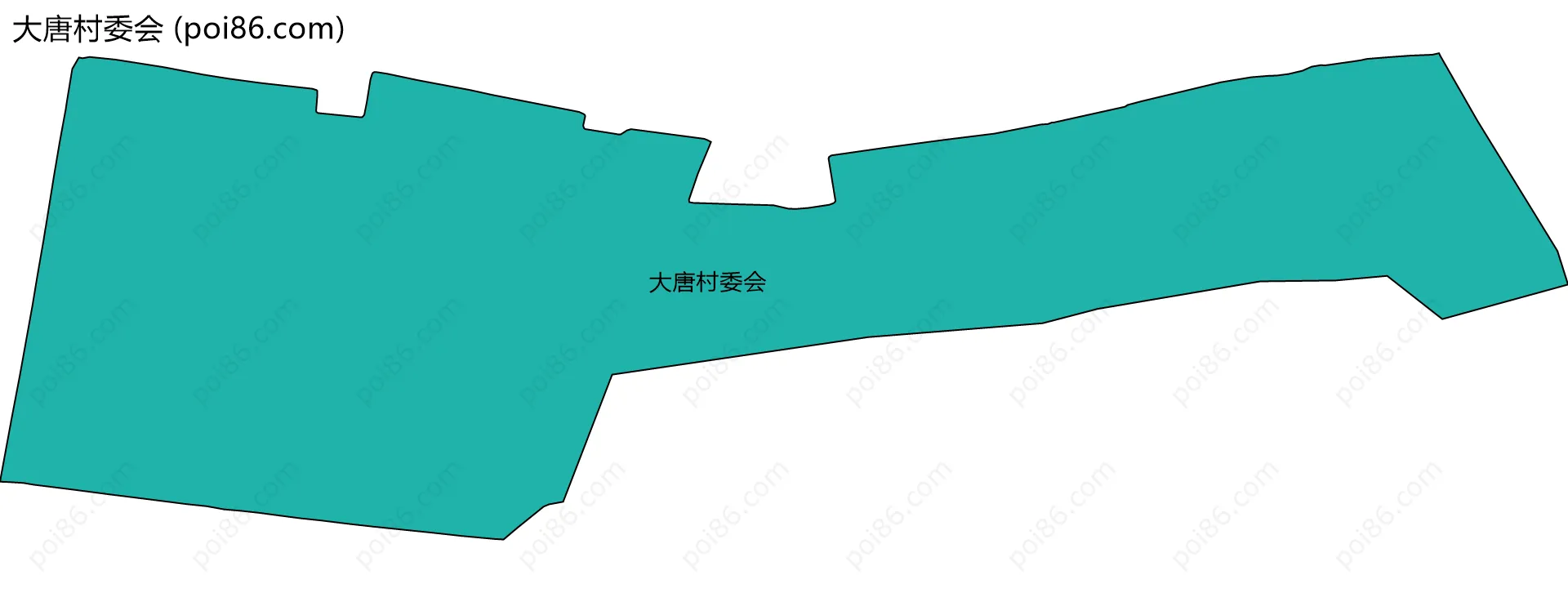 大唐村委会边界地图