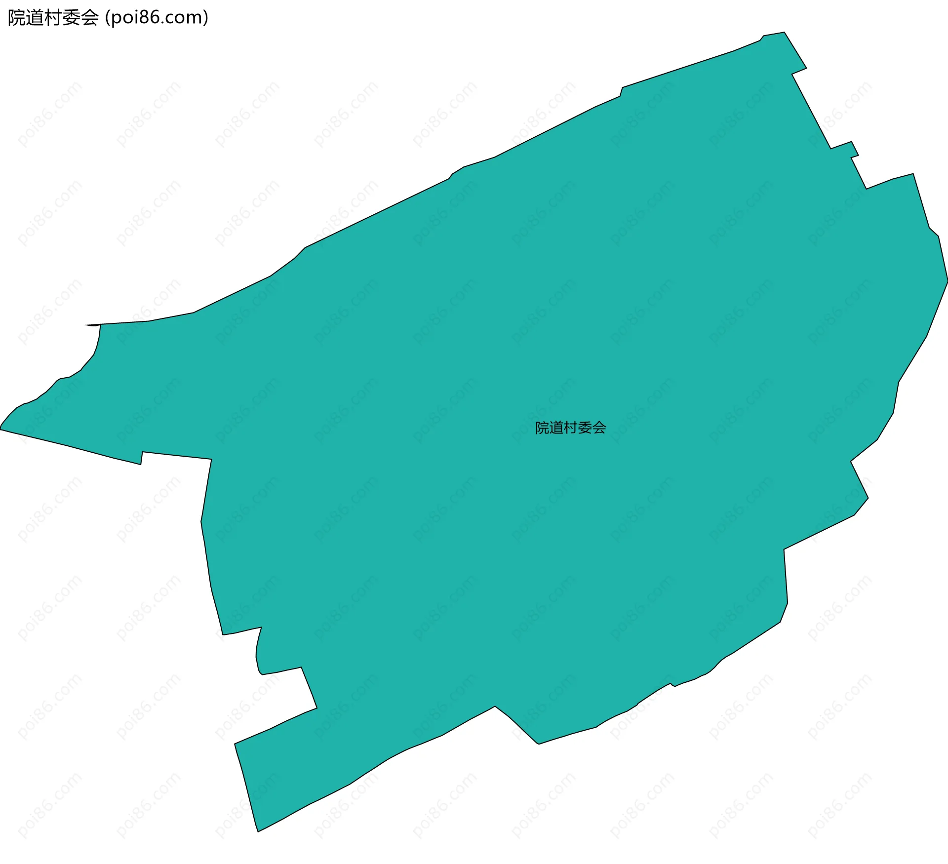 院道村委会边界地图