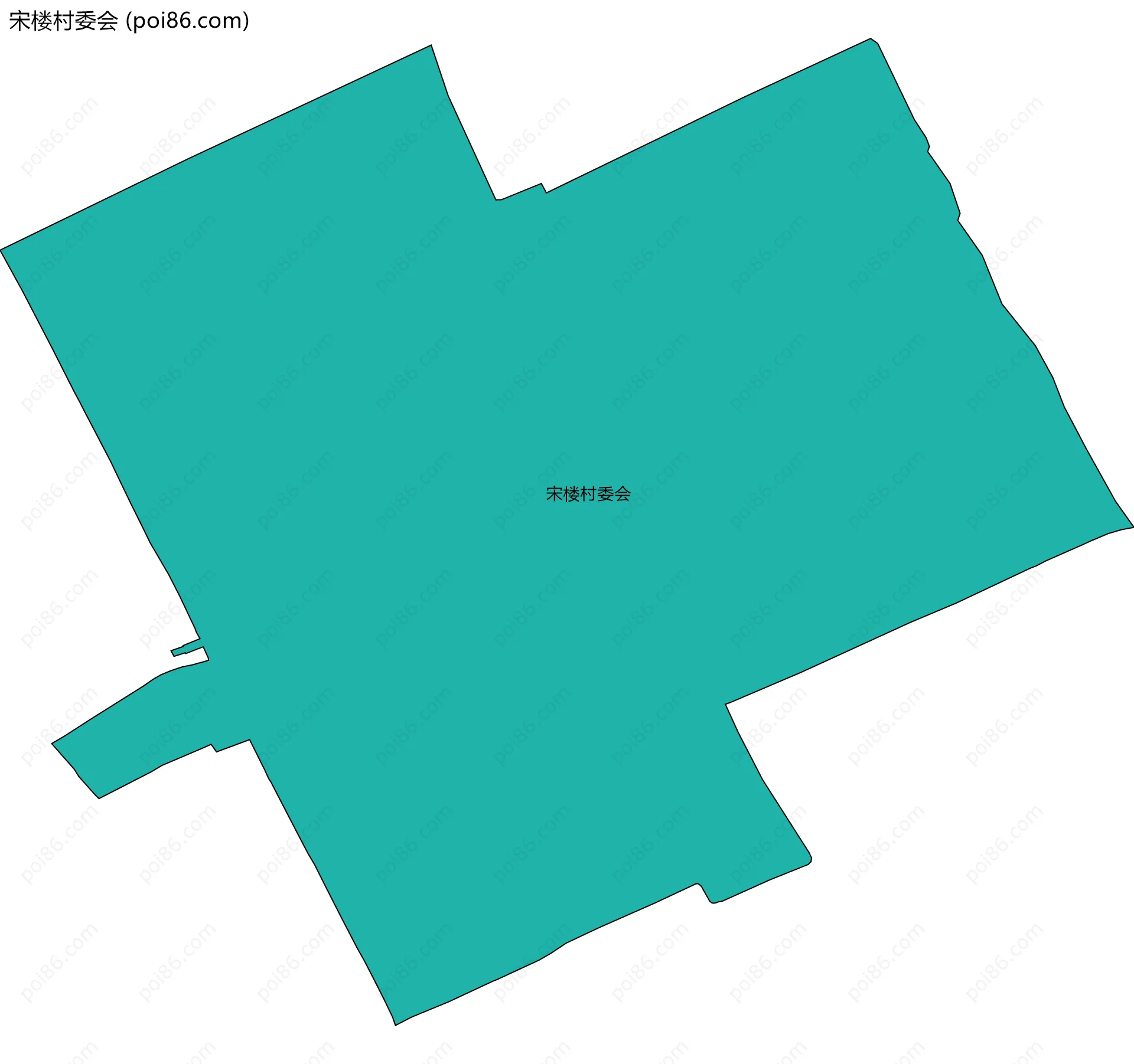 宋楼村委会边界地图