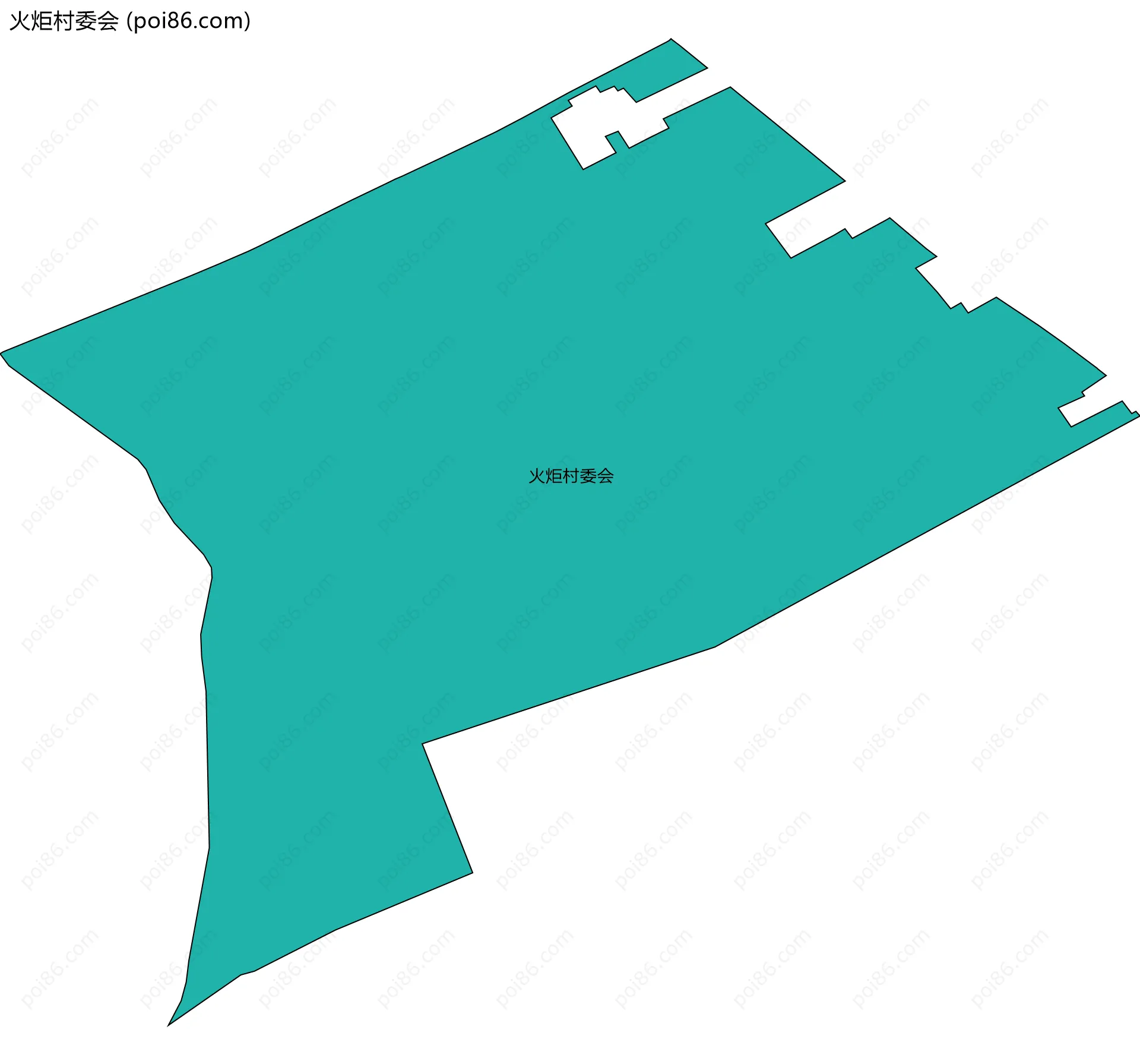 火炬村委会边界地图