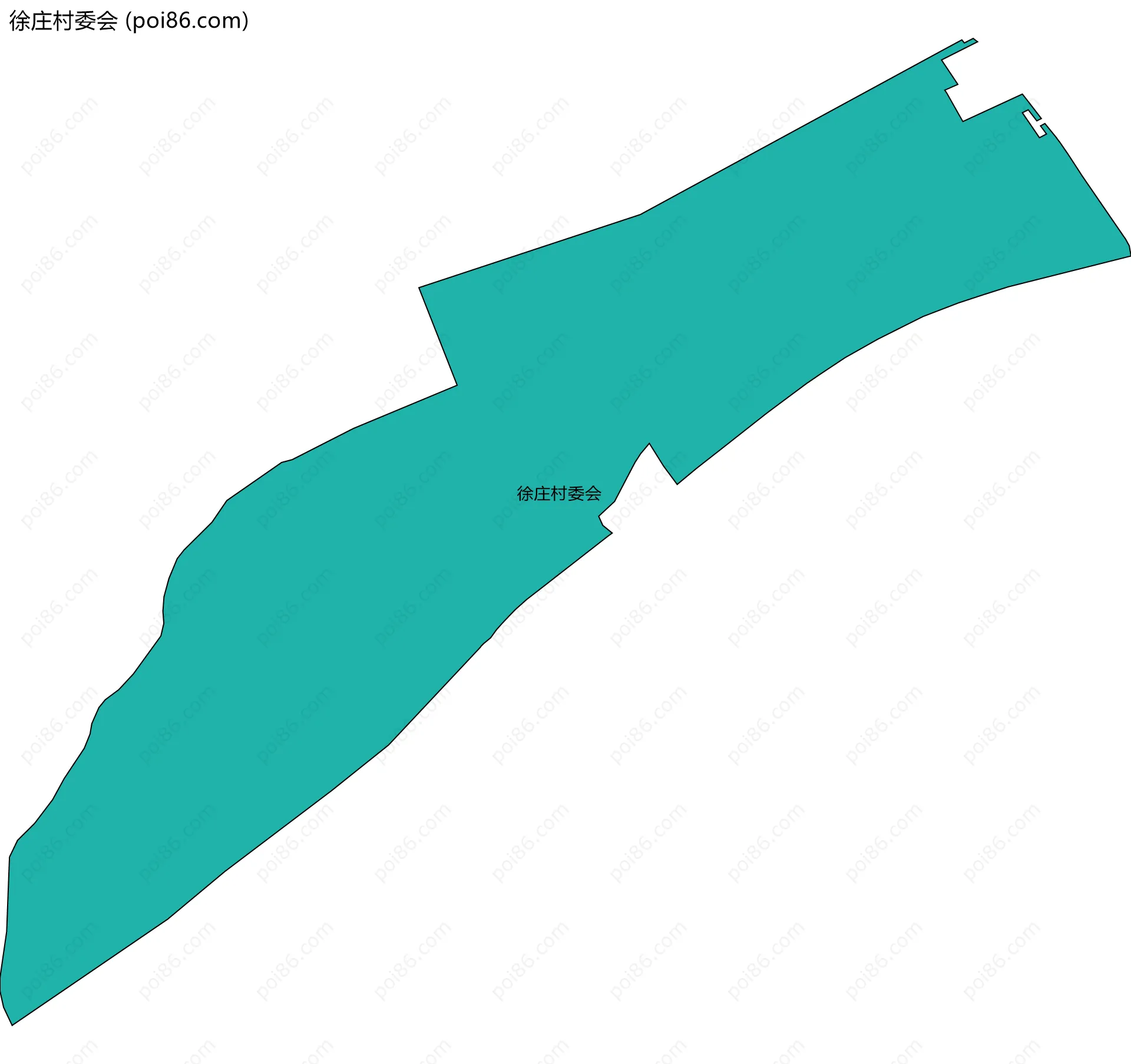 徐庄村委会边界地图
