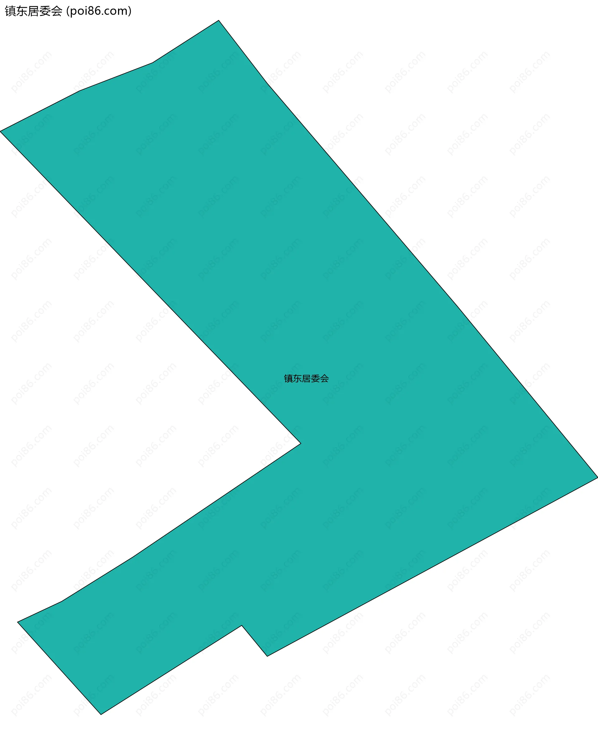 镇东居委会边界地图