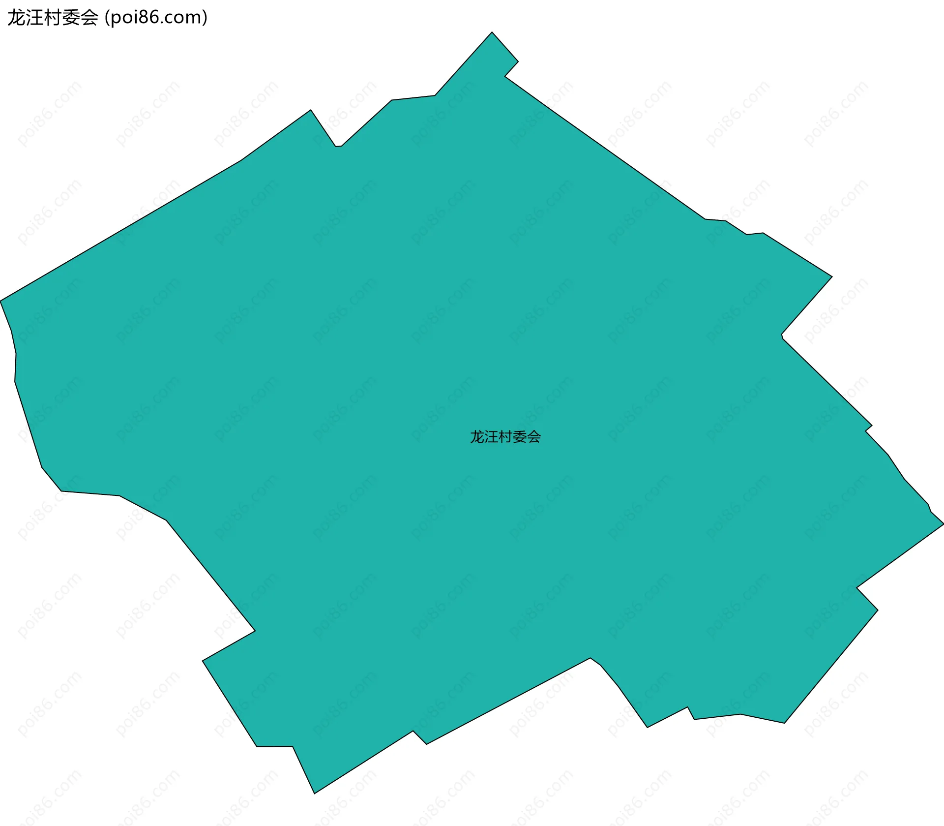 龙汪村委会边界地图