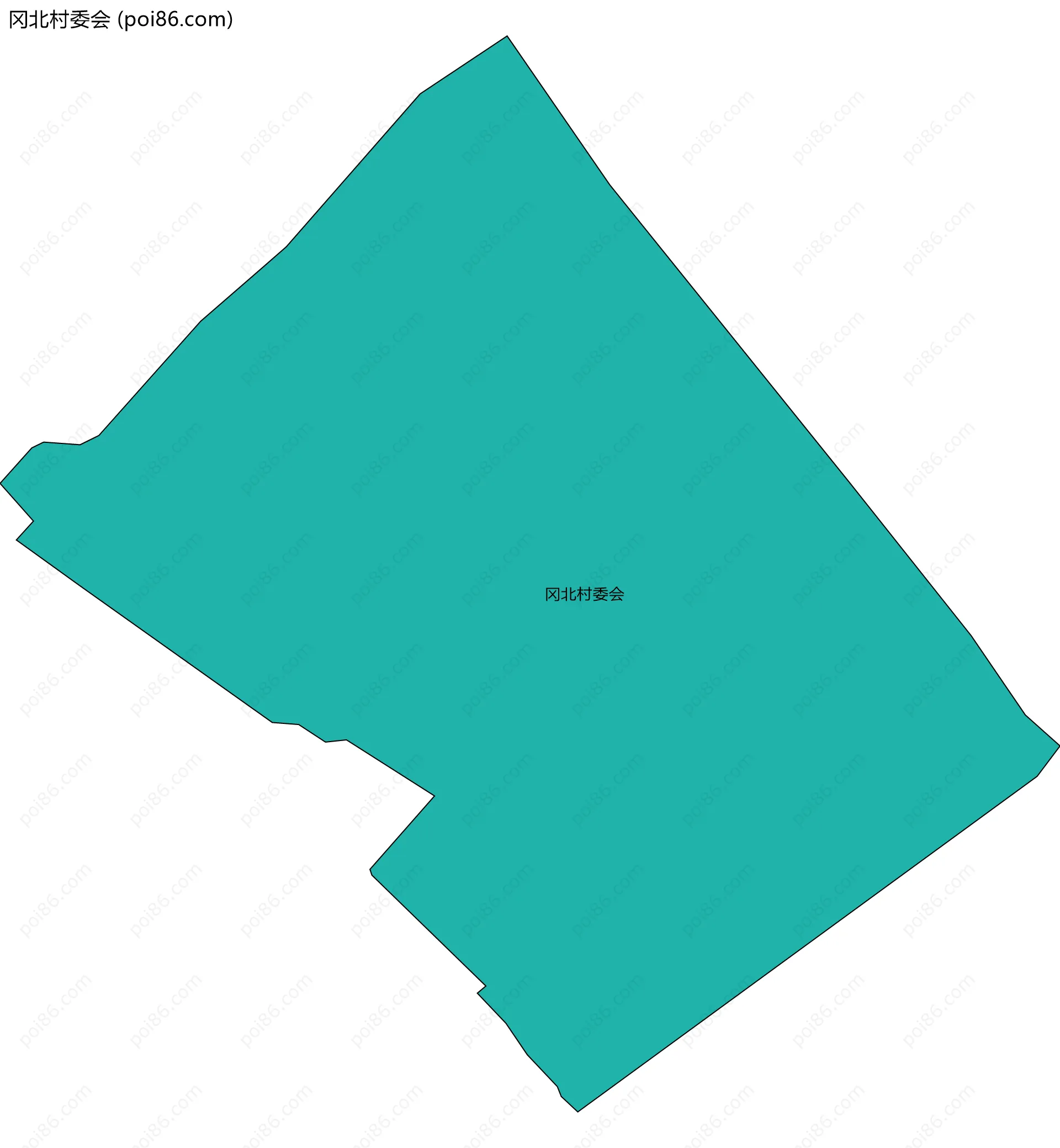 冈北村委会边界地图