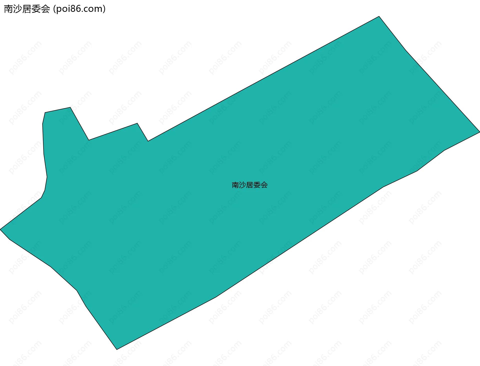南沙居委会边界地图