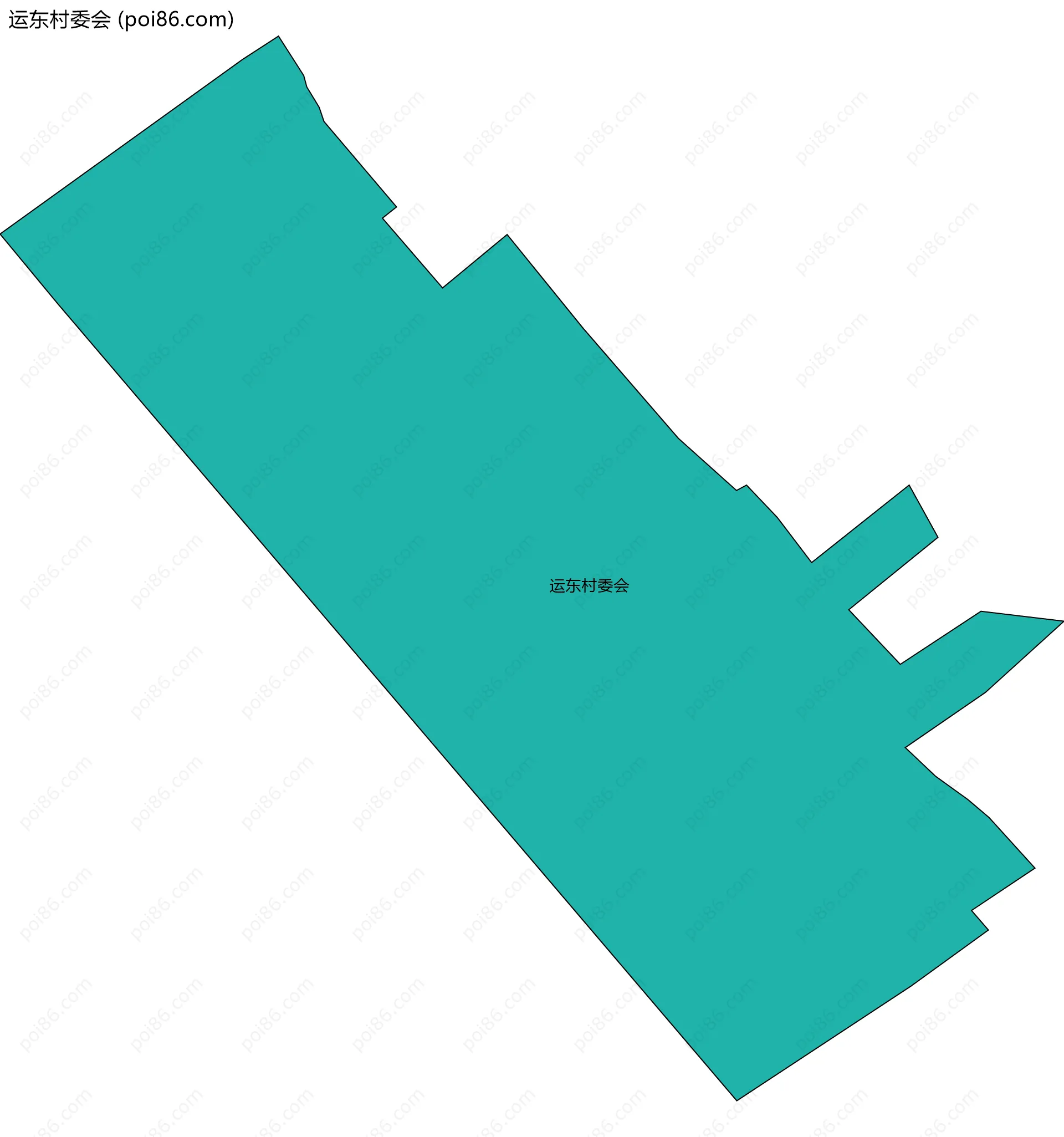 运东村委会边界地图