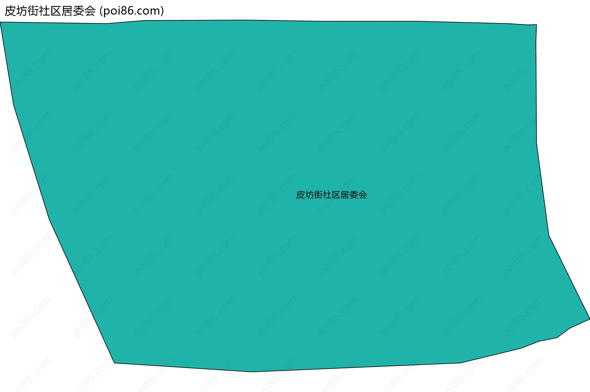 皮坊街社区居委会边界地图