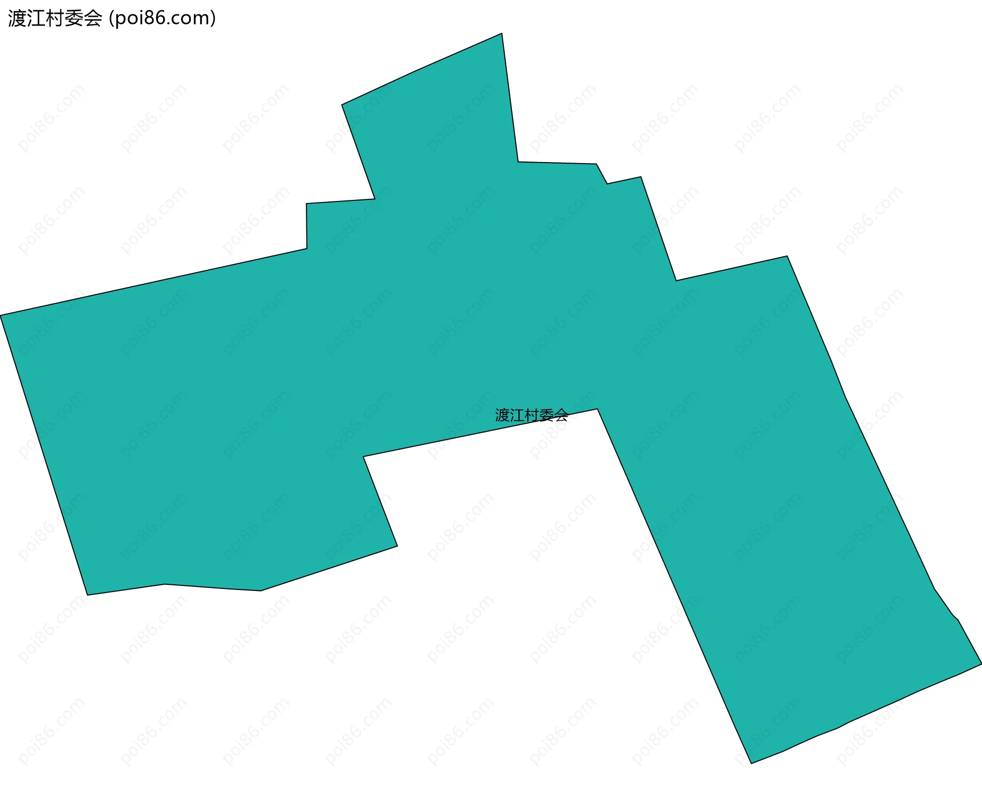 渡江村委会边界地图
