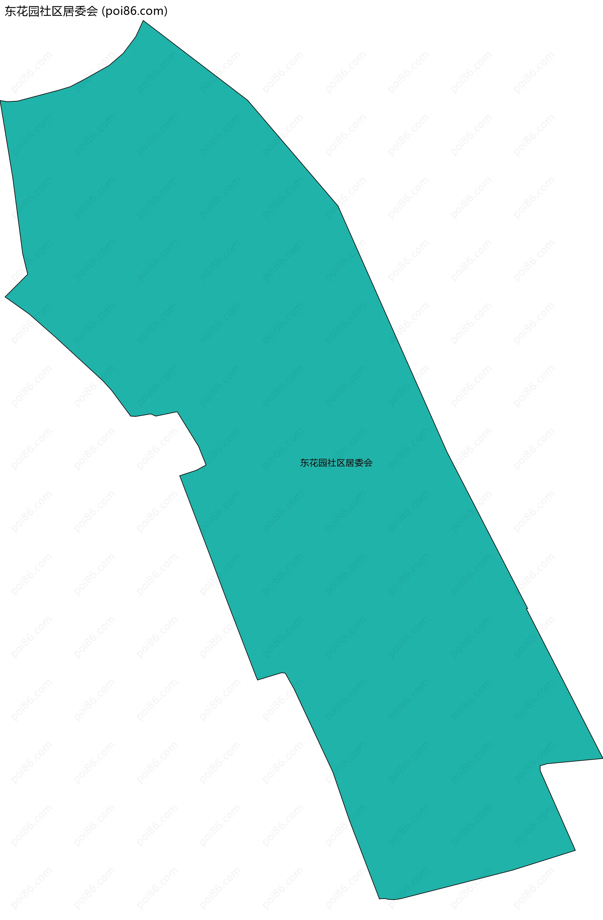 东花园社区居委会边界地图