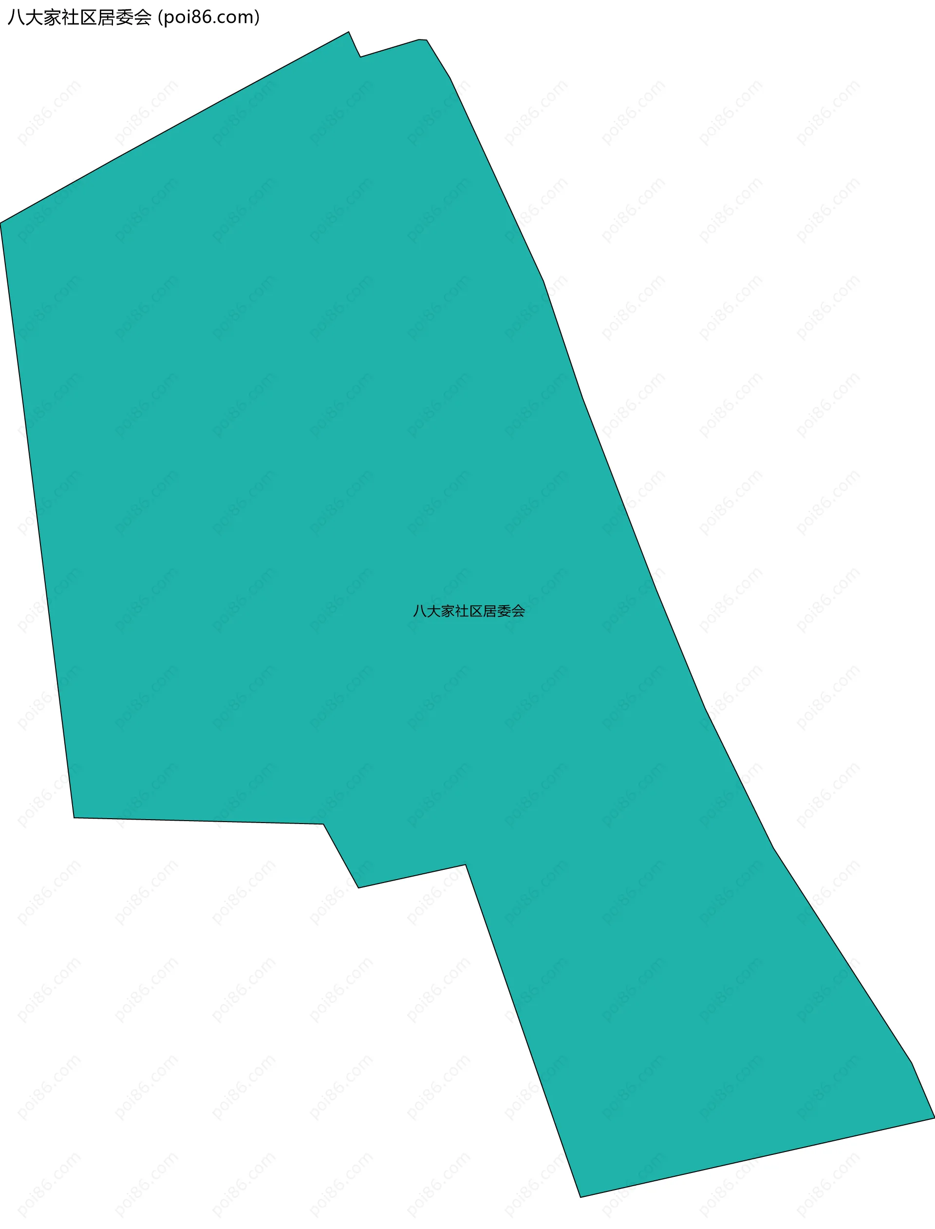 八大家社区居委会边界地图