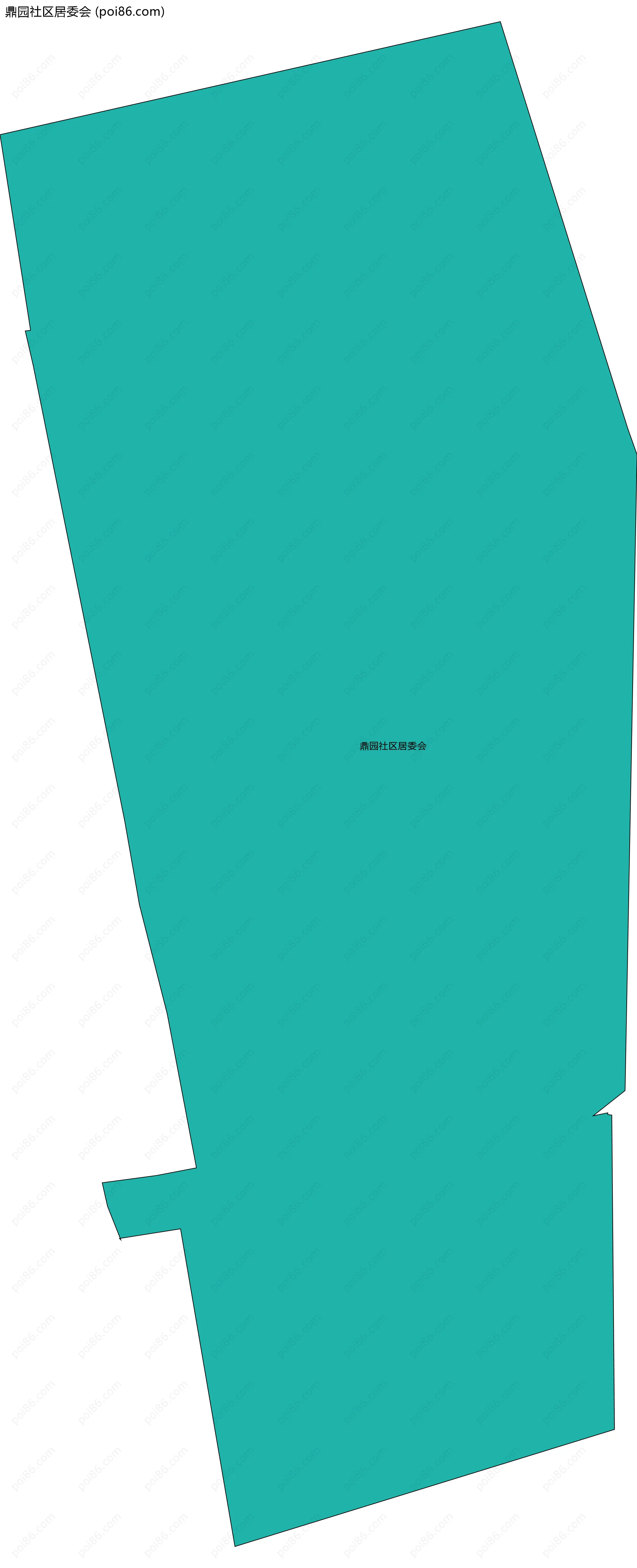 鼎园社区居委会边界地图